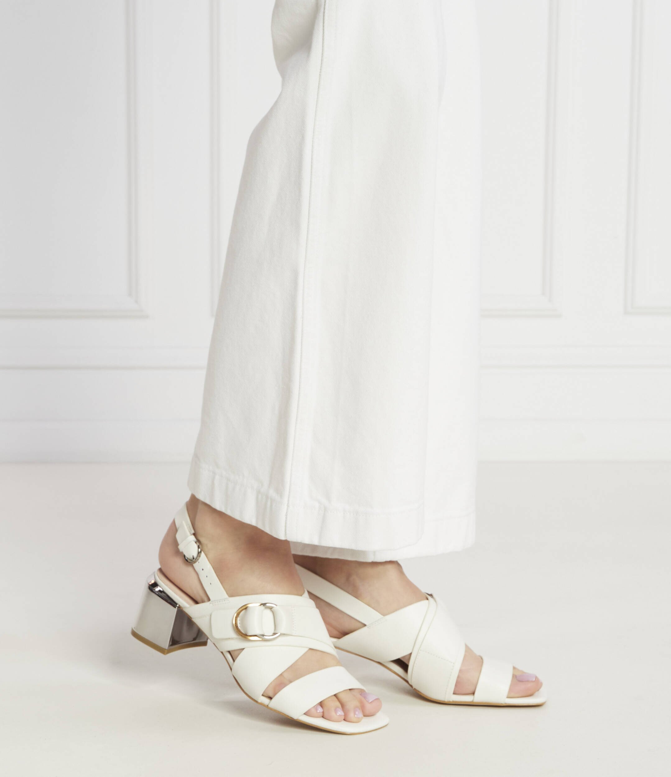 Pinko De piele sandale cu toc gros