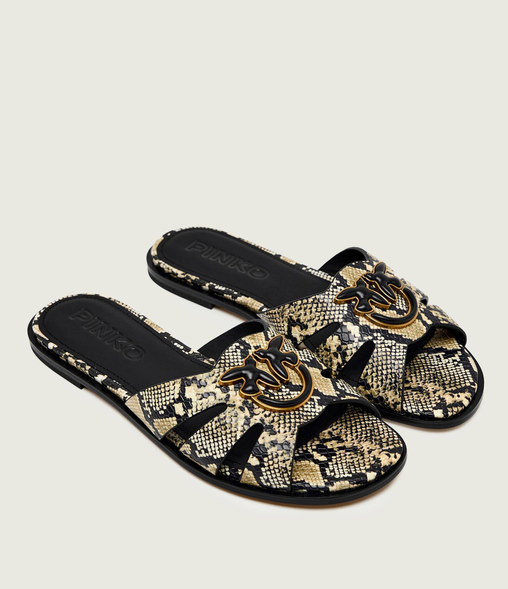 Pinko De piele șlapi MILLY 04