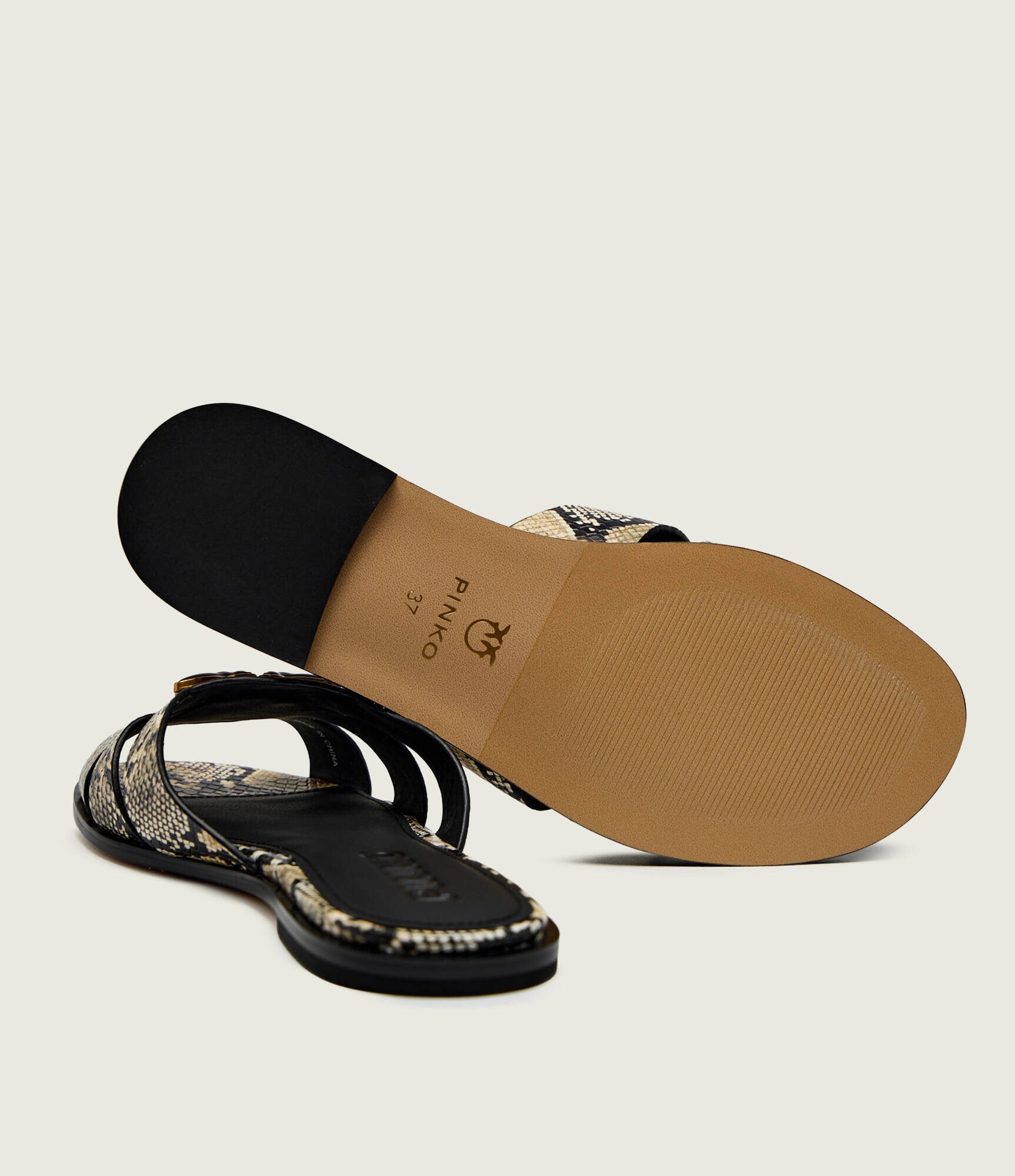 Pinko De piele șlapi MILLY 04