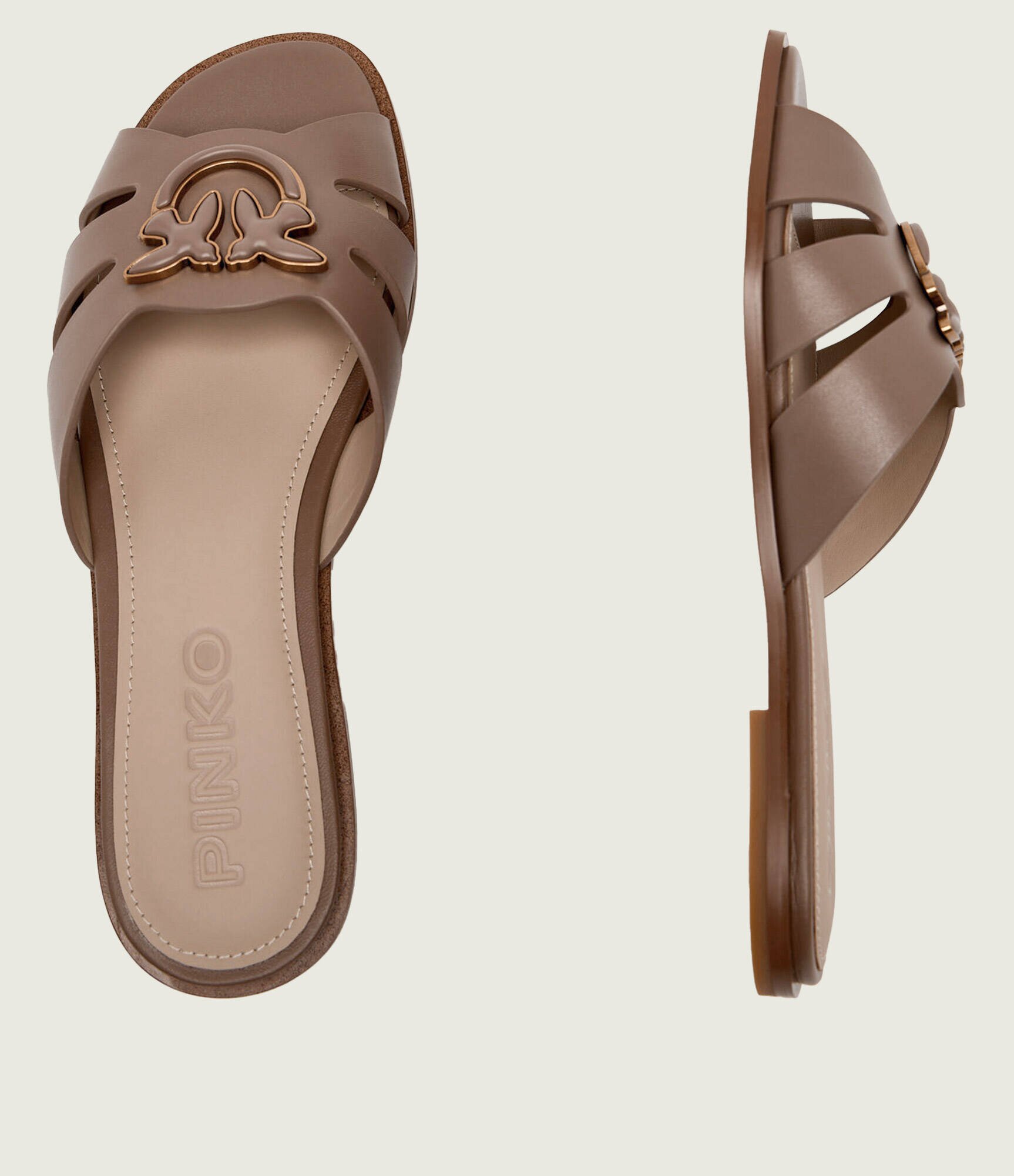 Pinko De piele șlapi MILLY 04