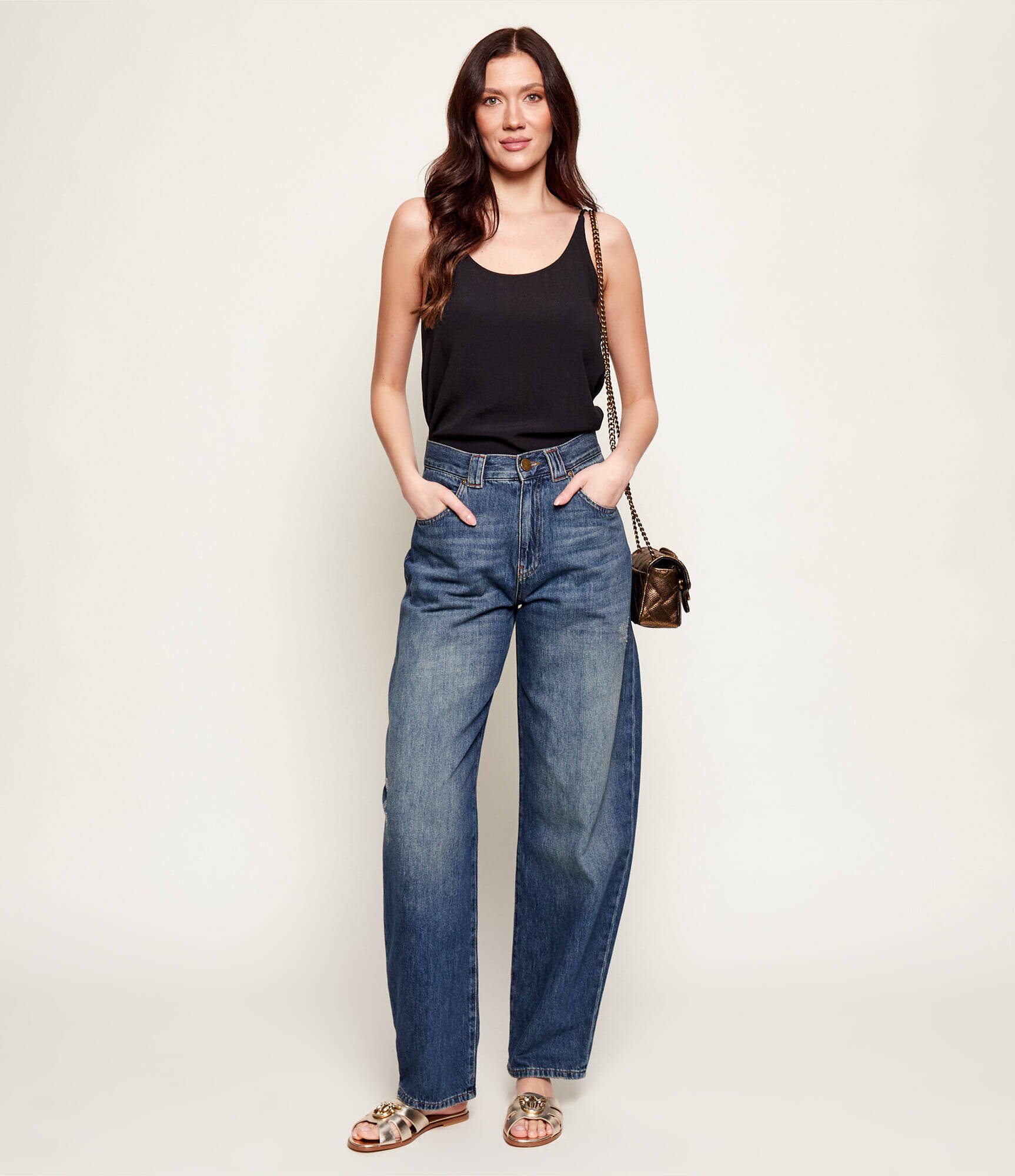 Pinko De piele șlapi MILLY 04