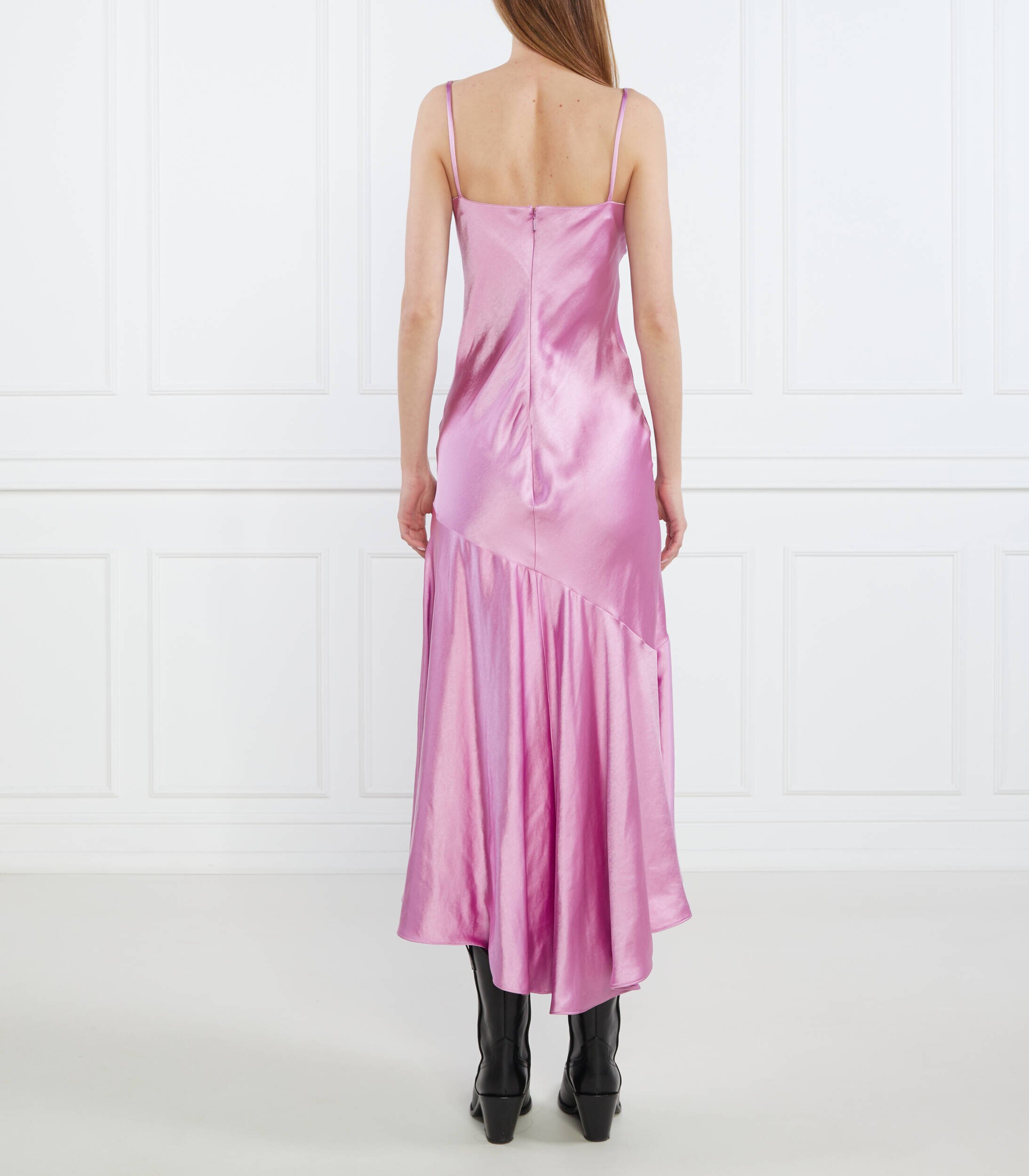 Pinko De satin rochie La Rosas