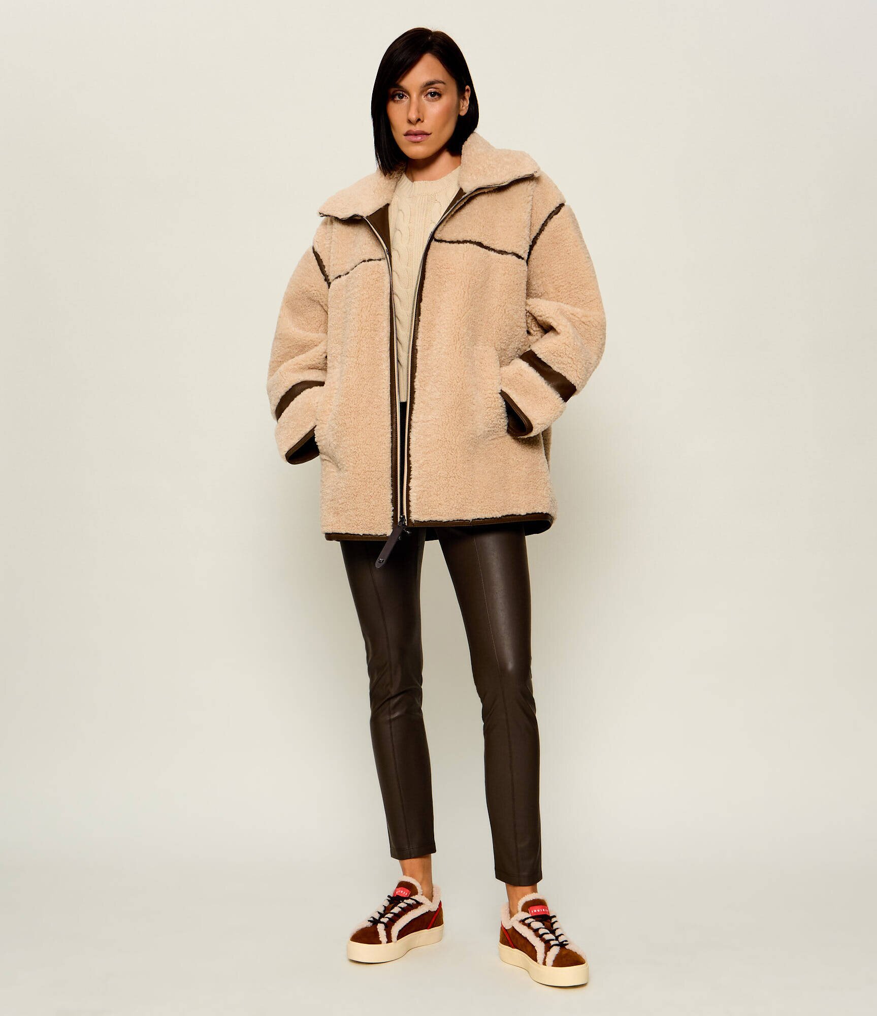 Pinko Din fleece geacă Celosia | Loose fit