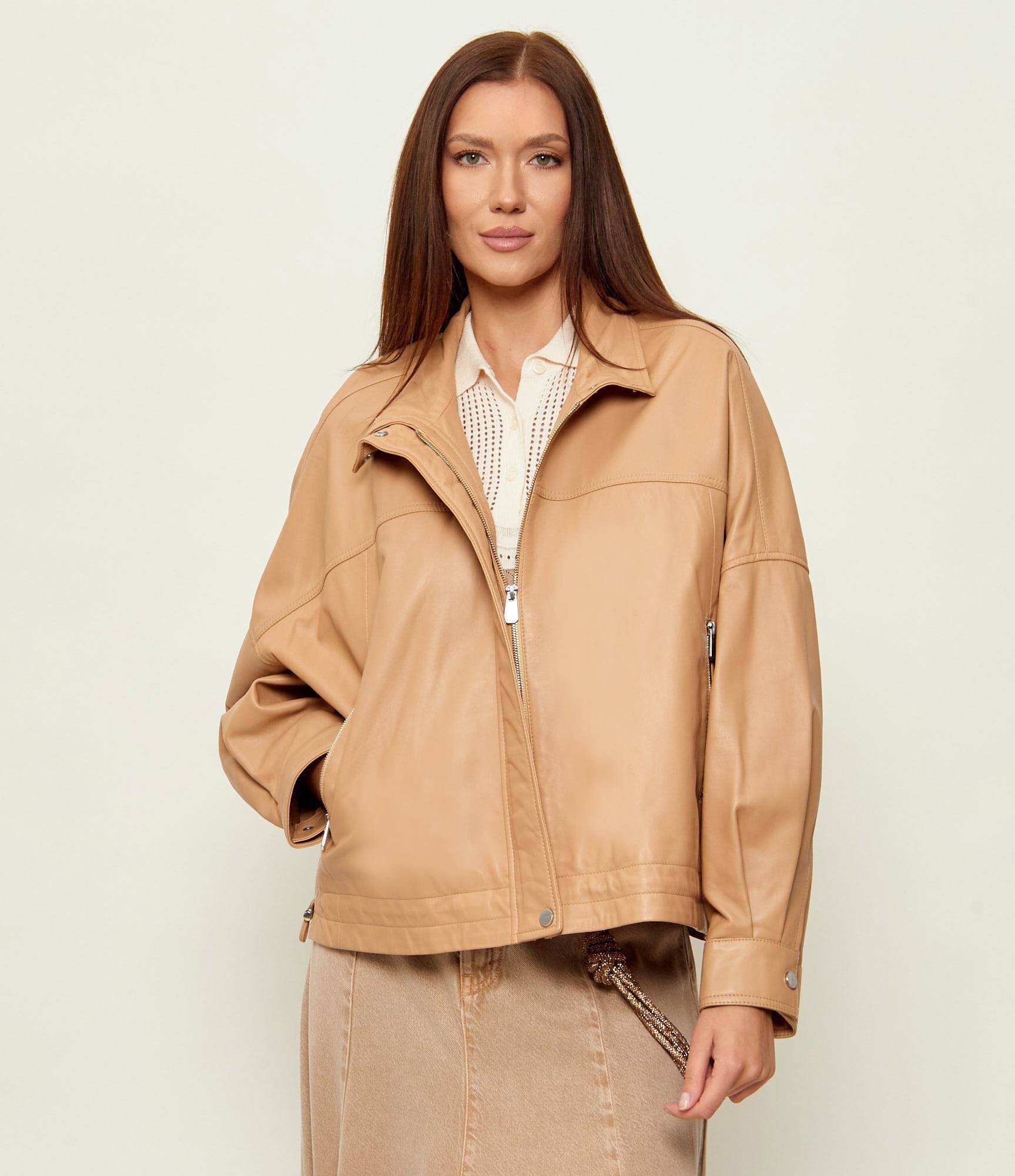 Pinko Geacă de piele BAILEE | Relaxed fit