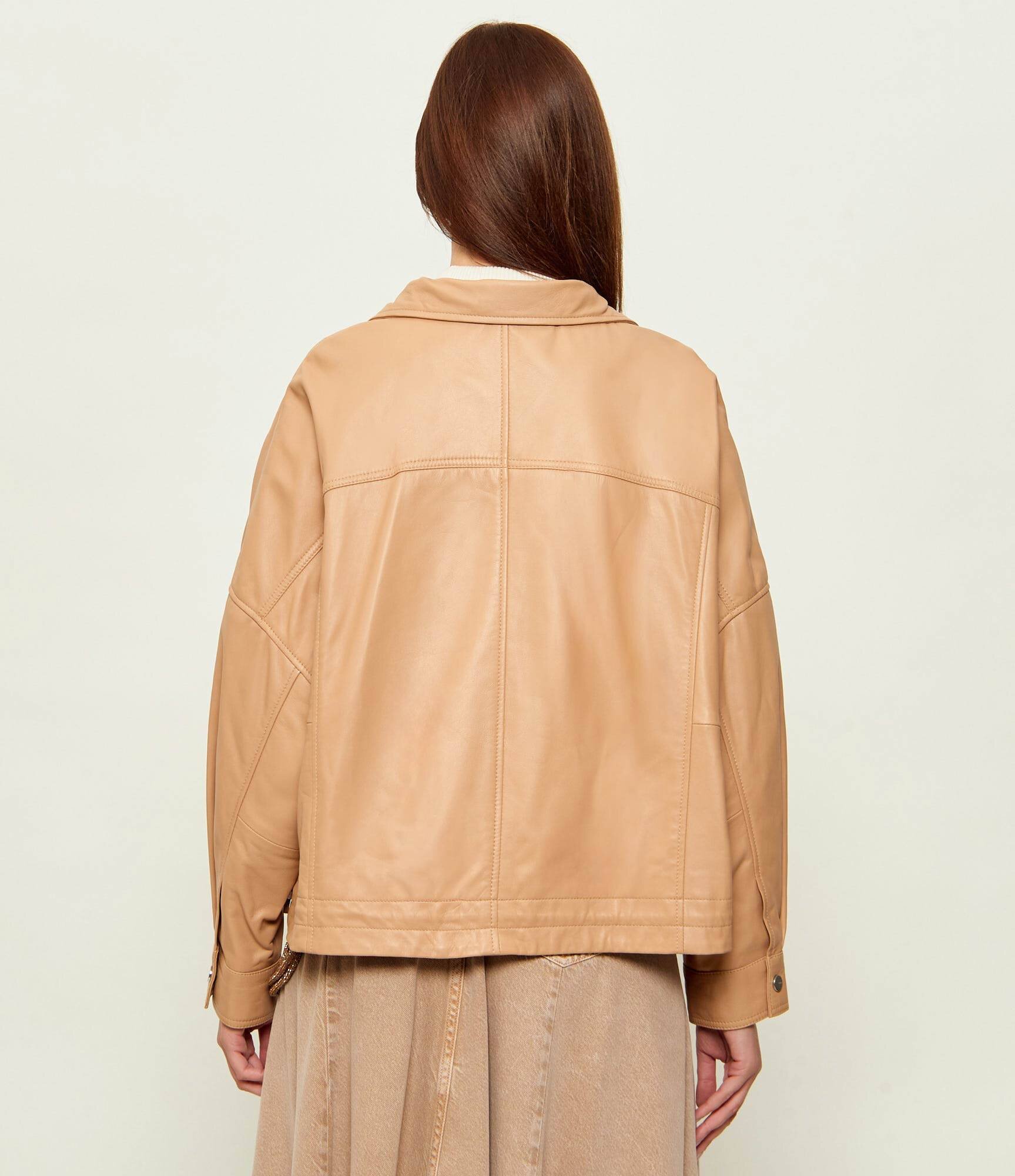 Pinko Geacă de piele BAILEE | Relaxed fit