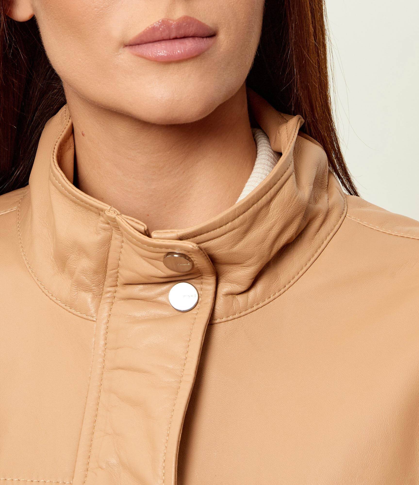Pinko Geacă de piele BAILEE | Relaxed fit