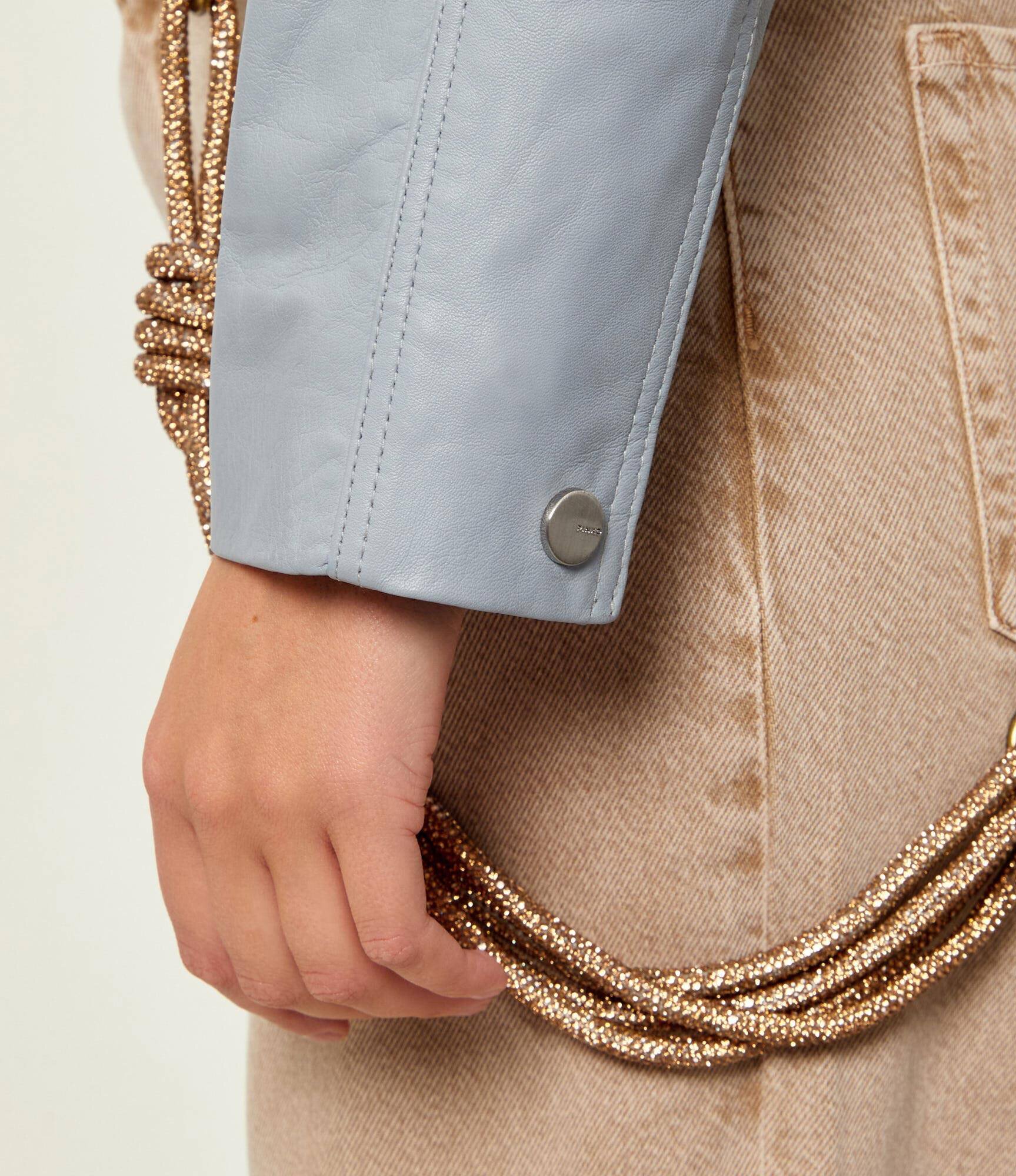 Pinko Geacă de piele CARLENE | Cropped Fit