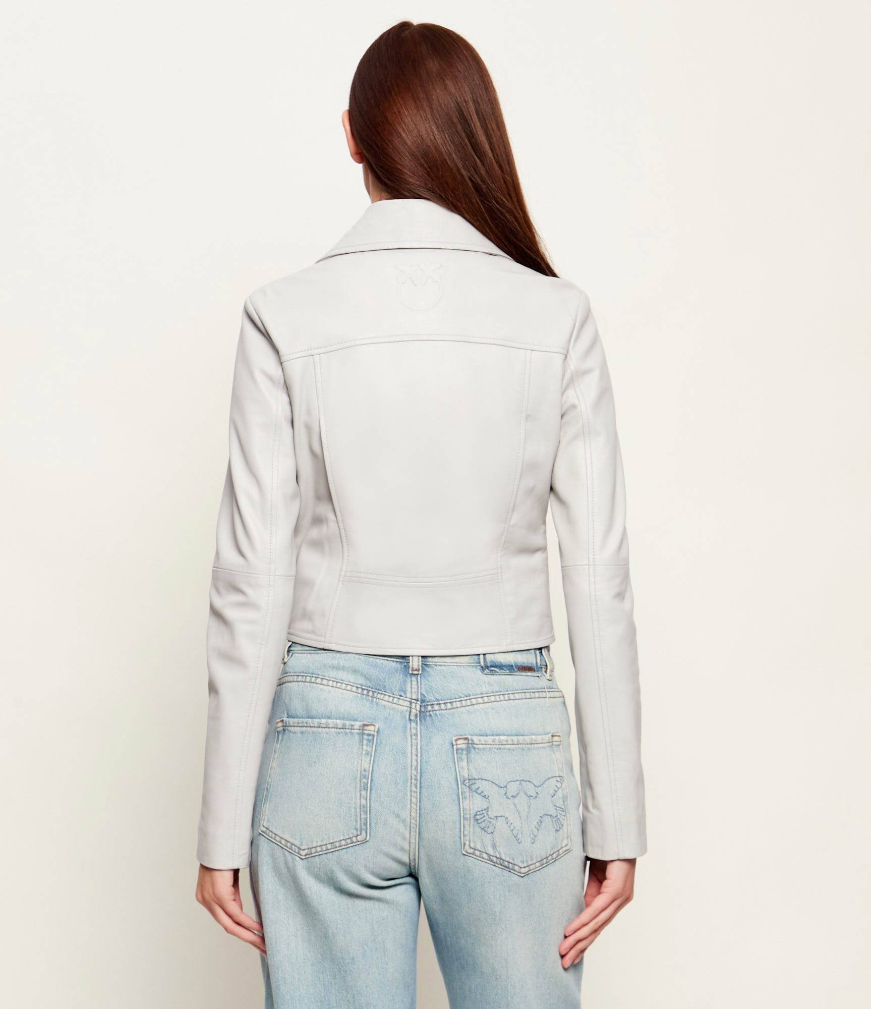 Pinko Geacă de piele NEW SENSIBILE | Cropped Fit