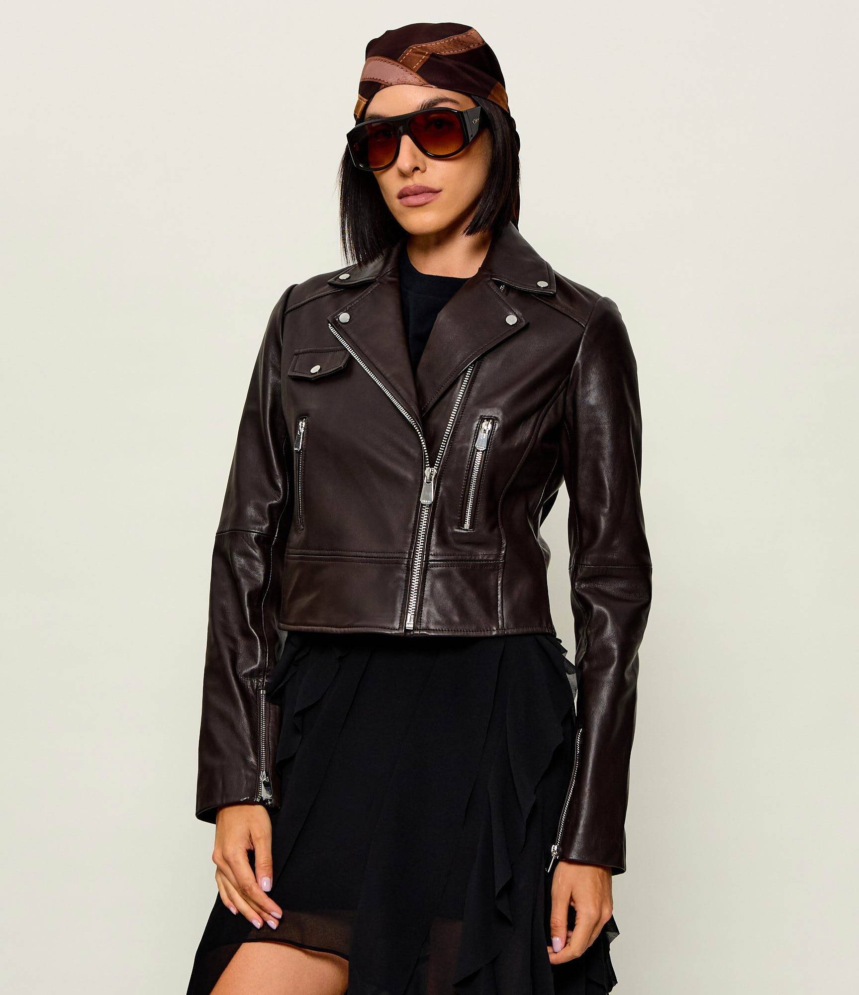 Pinko Geacă de piele New Sensibile | regular fit