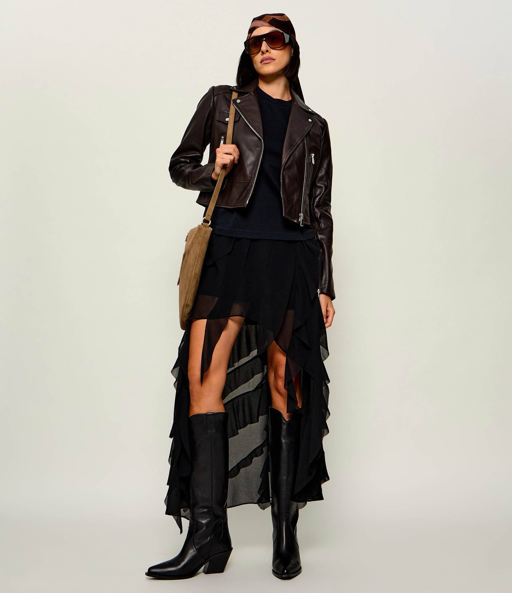 Pinko Geacă de piele New Sensibile | regular fit
