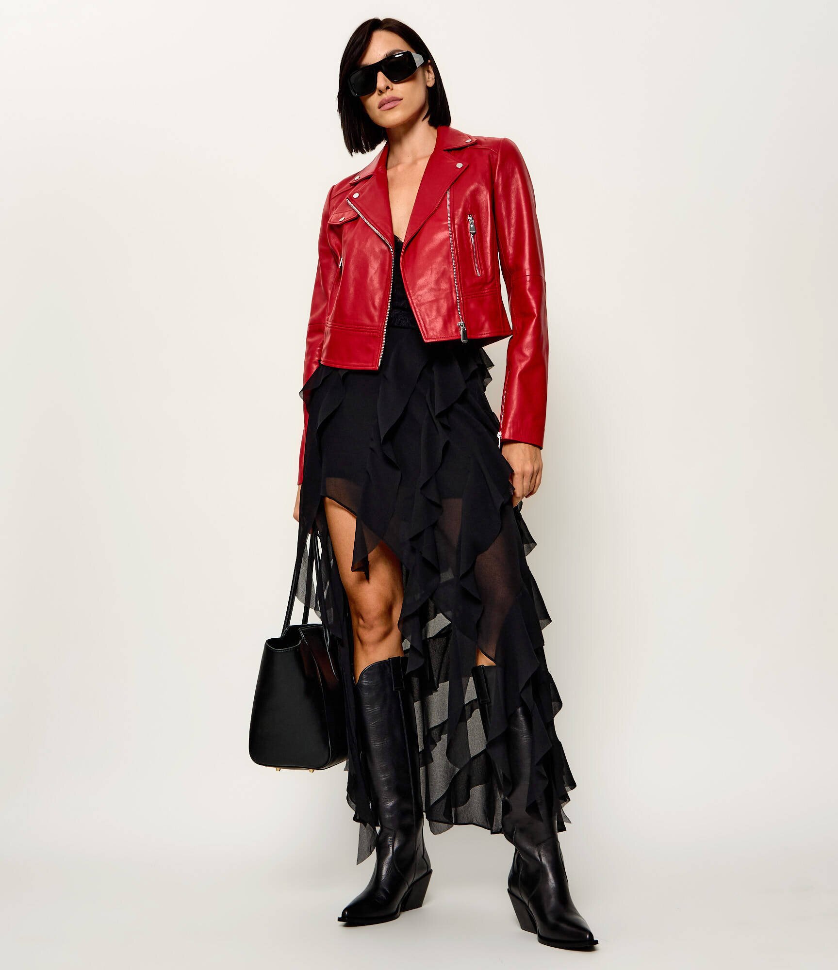 Pinko Geacă de piele New Sensibile | regular fit