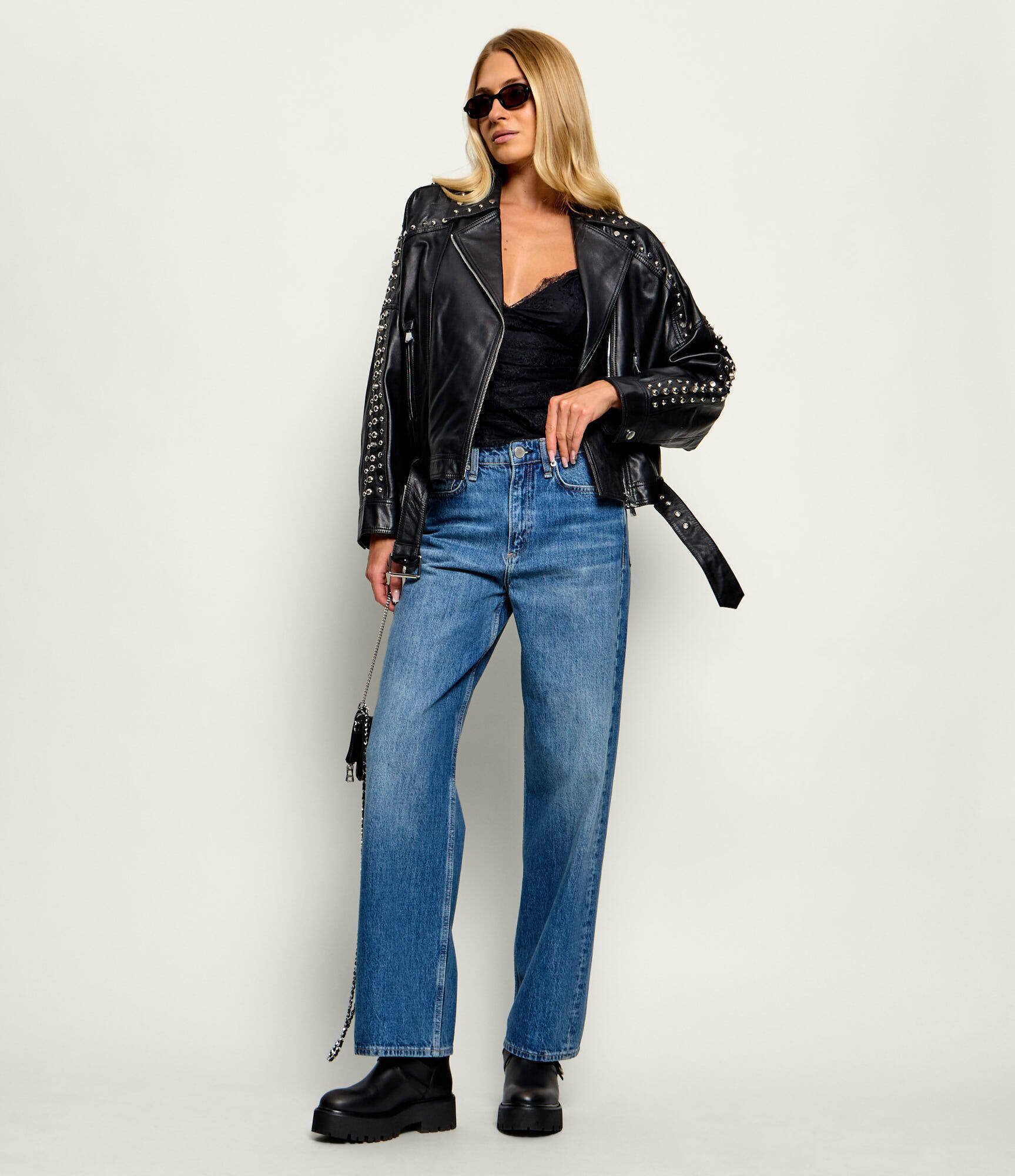 Pinko Geacă de piele | regular fit