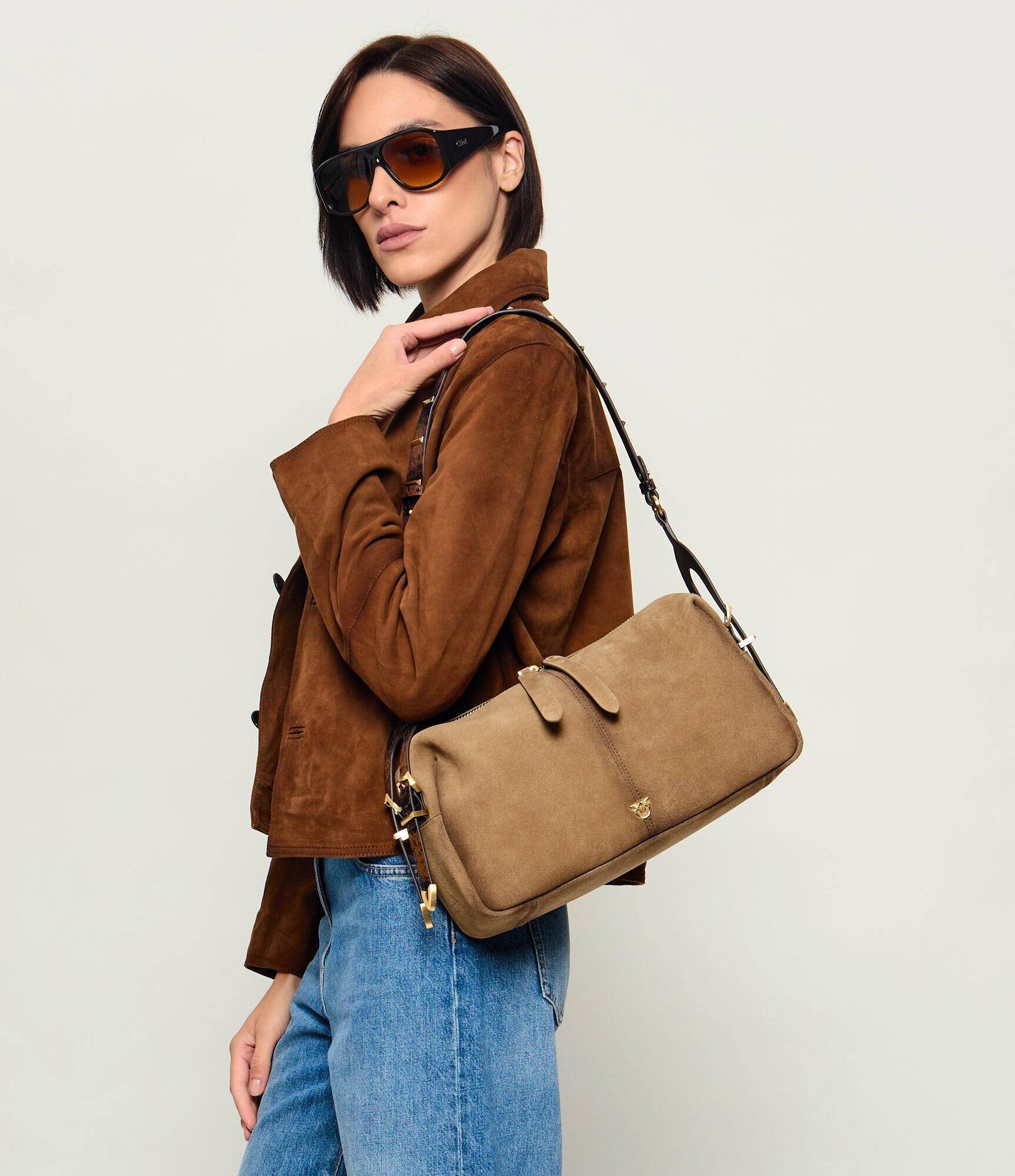 Pinko Geantă pe umăr 24 Classic | piele întoarsă
