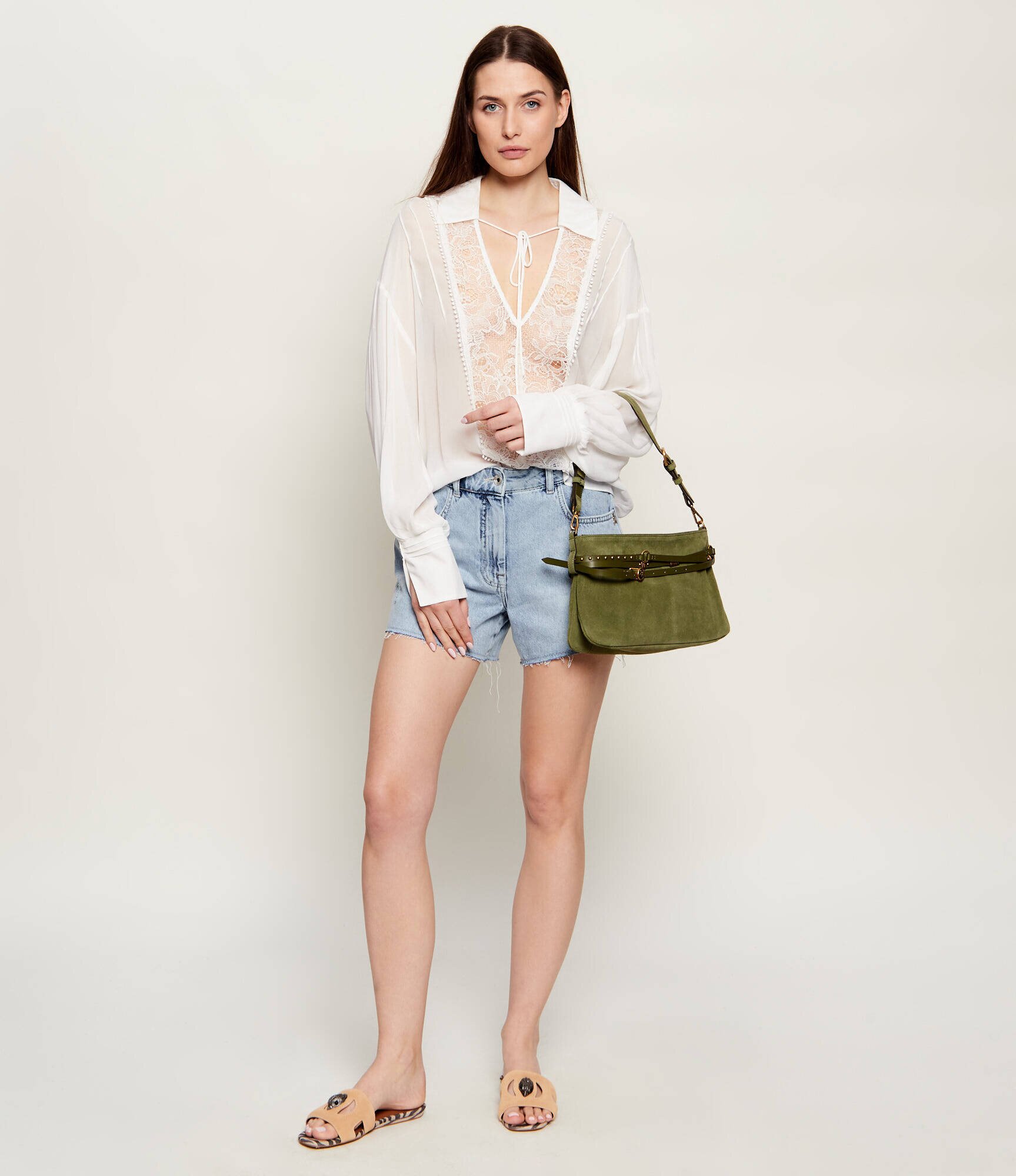 Pinko Geantă pe umăr BELT BAG CLASSIC | piele întoarsă