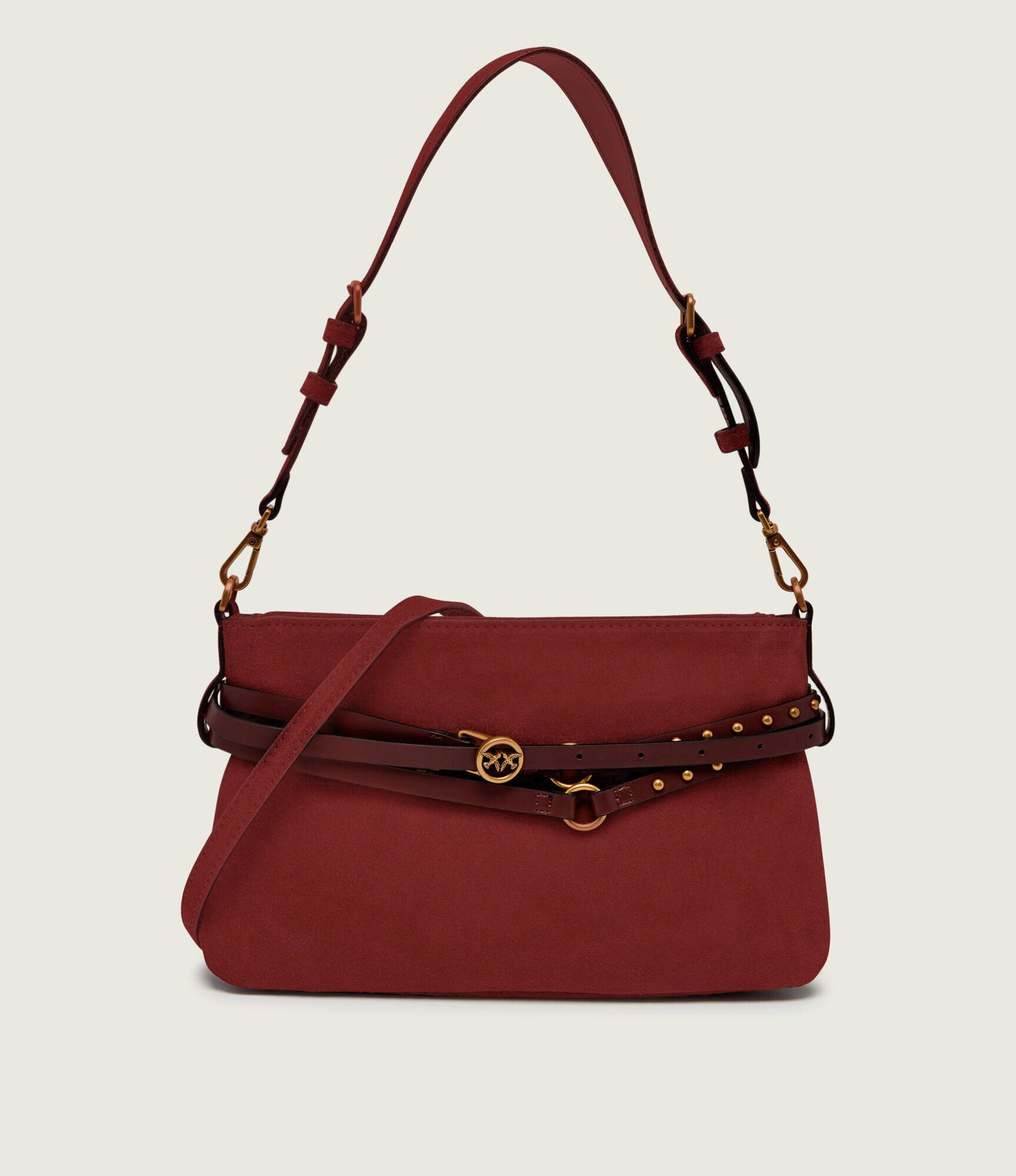Pinko Geantă pe umăr BELT BAG MINI | piele întoarsă