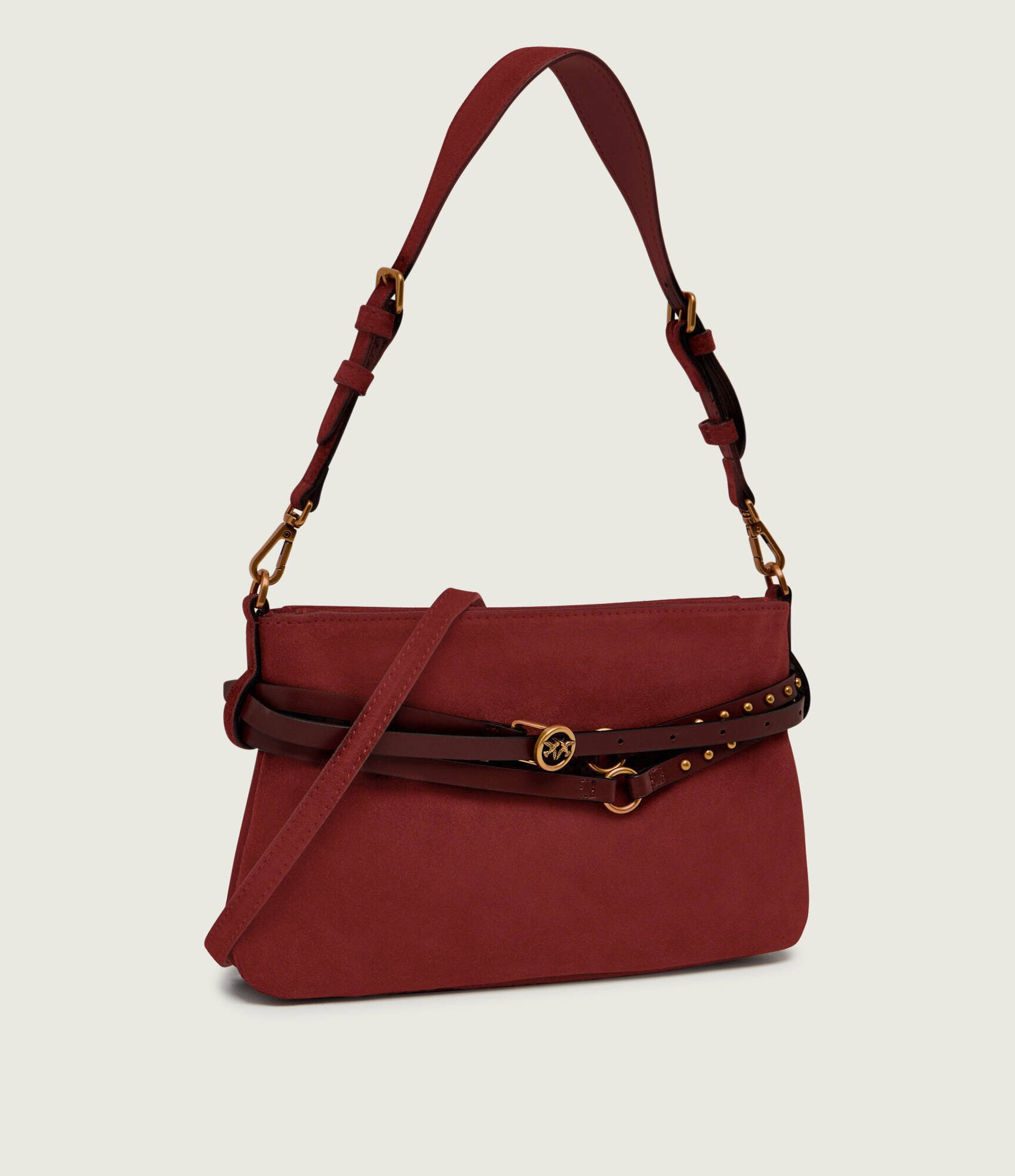 Pinko Geantă pe umăr BELT BAG MINI | piele întoarsă