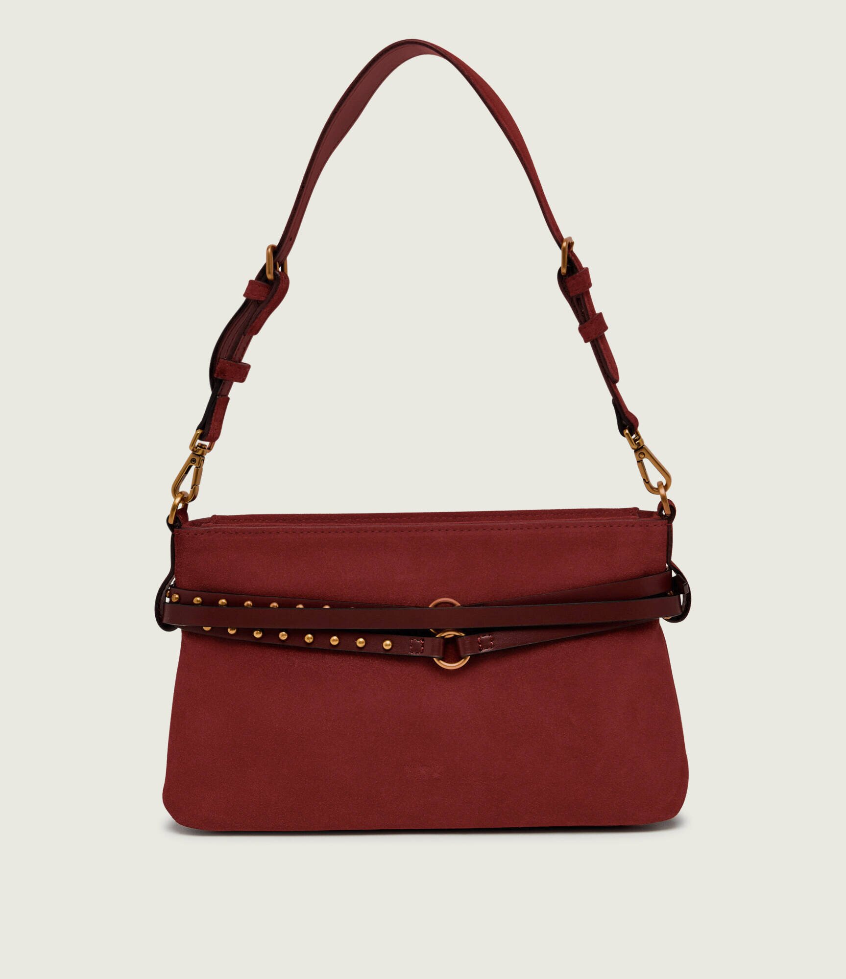 Pinko Geantă pe umăr BELT BAG MINI | piele întoarsă