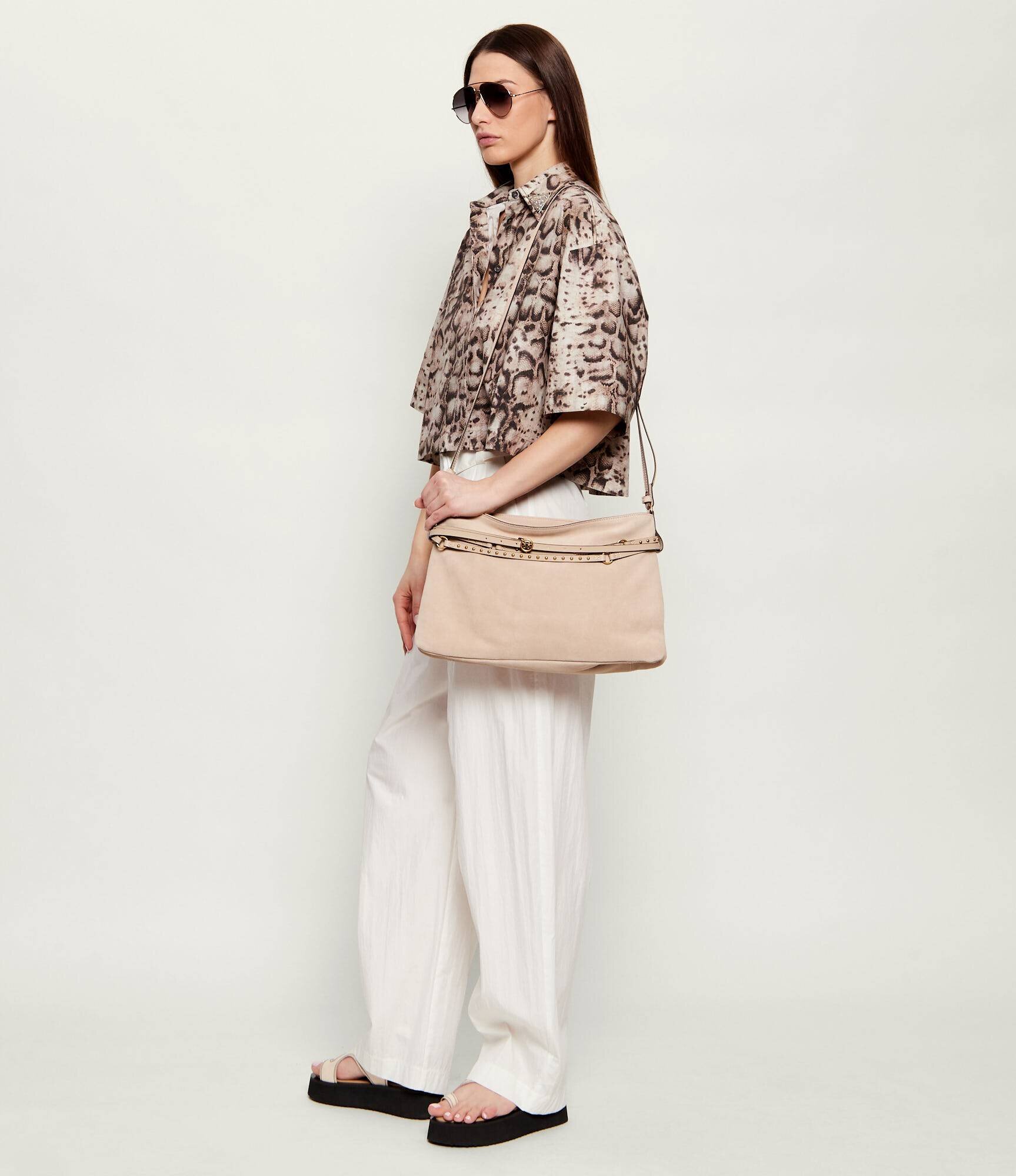 Pinko Geantă pe umăr BELT BAG | piele întoarsă
