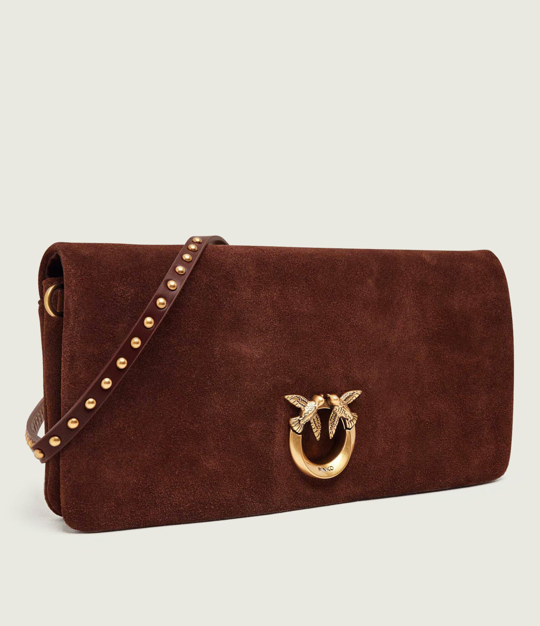 Pinko Geantă pe umăr Click Soft Horizontal Classic | piele întoarsă
