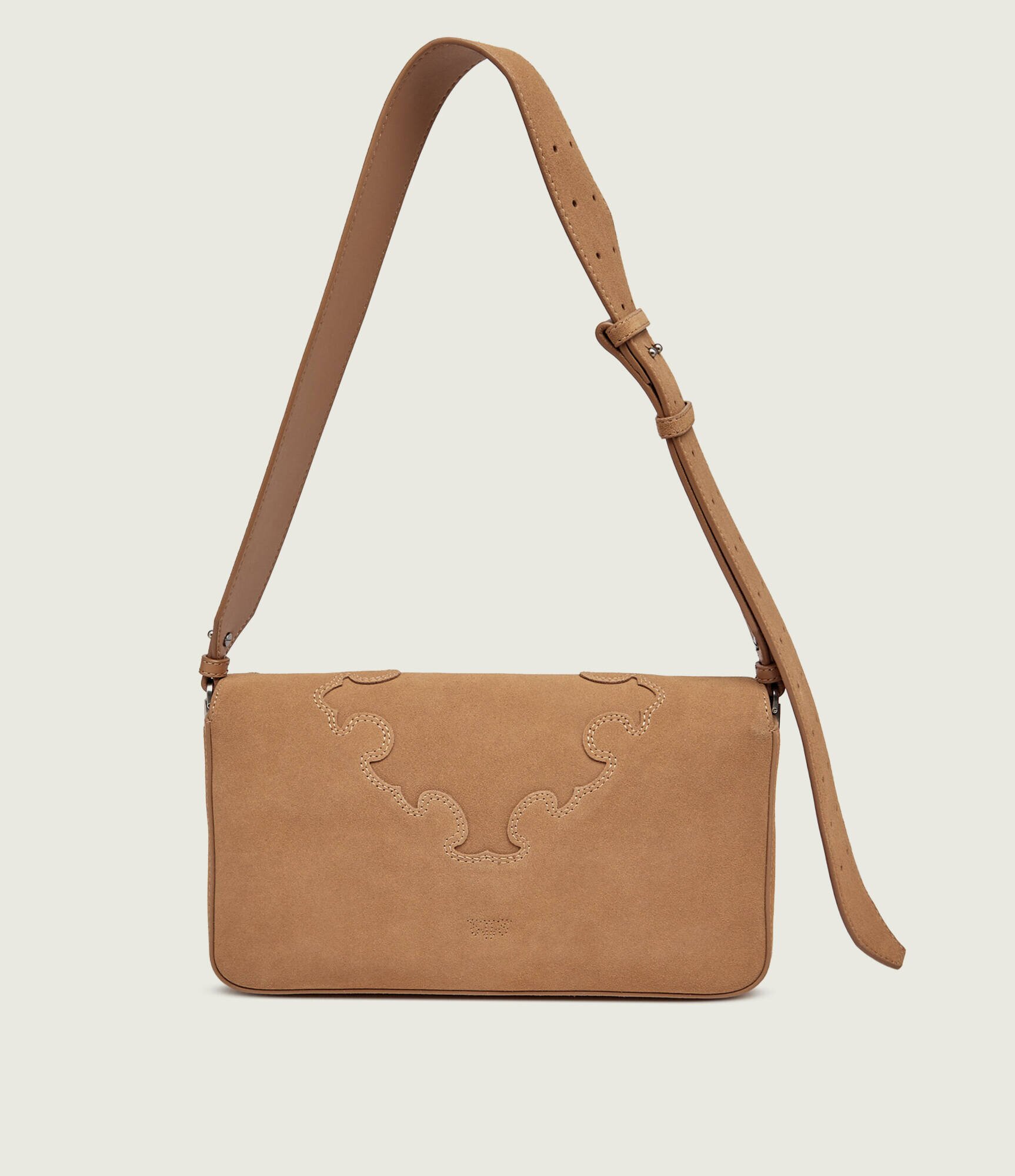 Pinko Geantă pe umăr LOVE ONE SLOUCHY CLASSIC | piele întoarsă