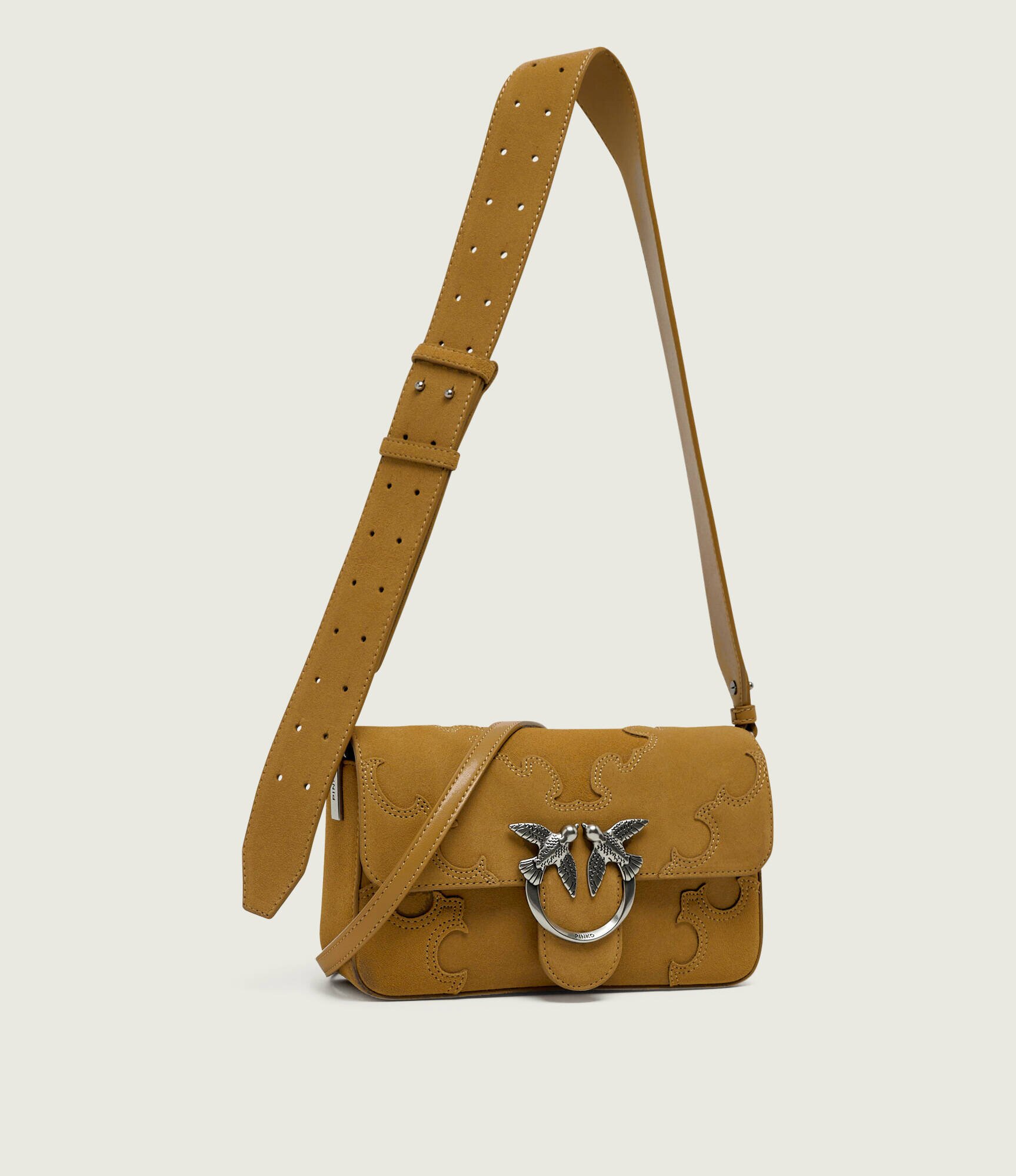 Pinko Geantă pe umăr LOVE ONE SLOUCHY MINI | piele întoarsă