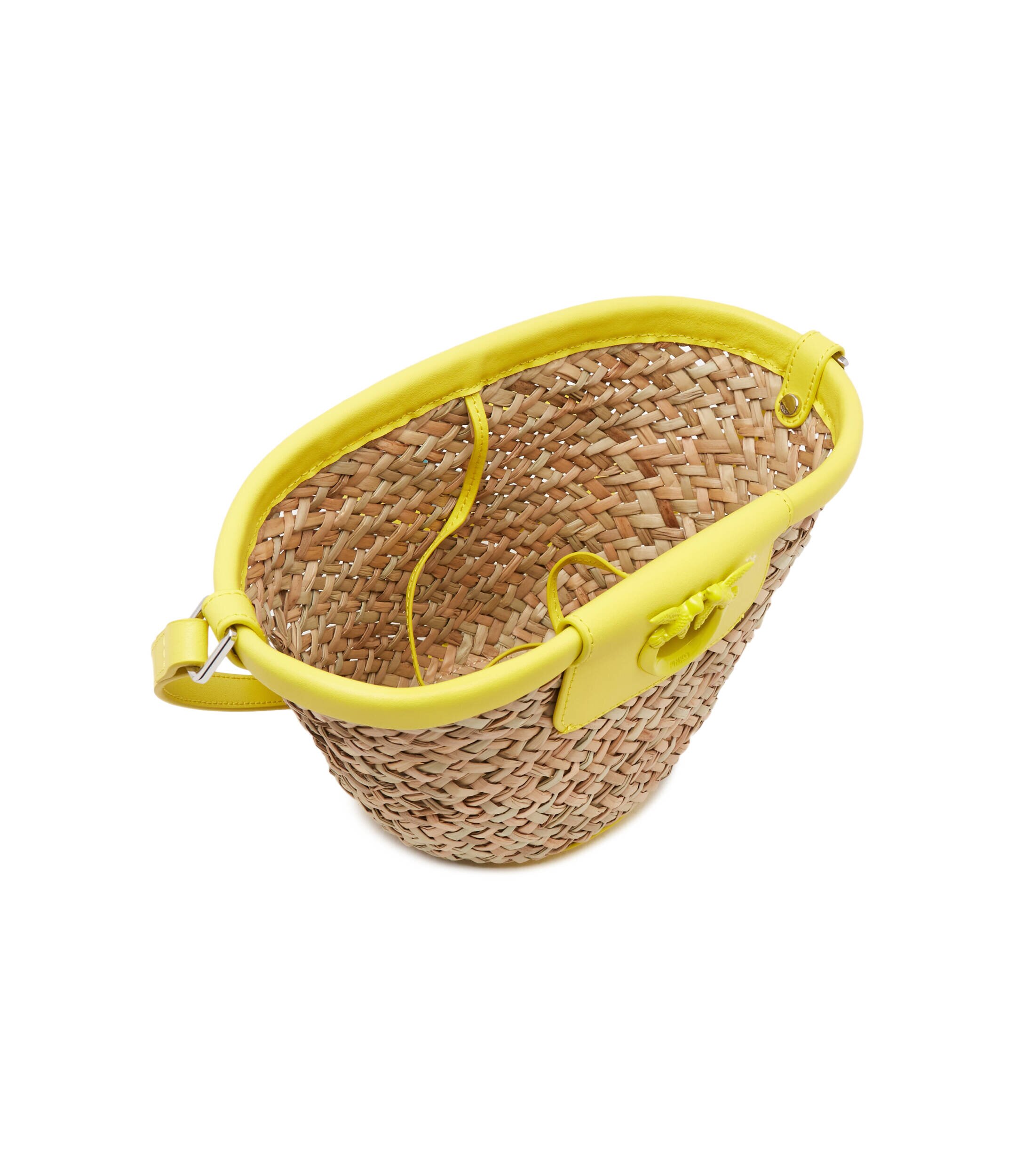 Pinko Geantă pe umăr Love Summer cu adaos de piele