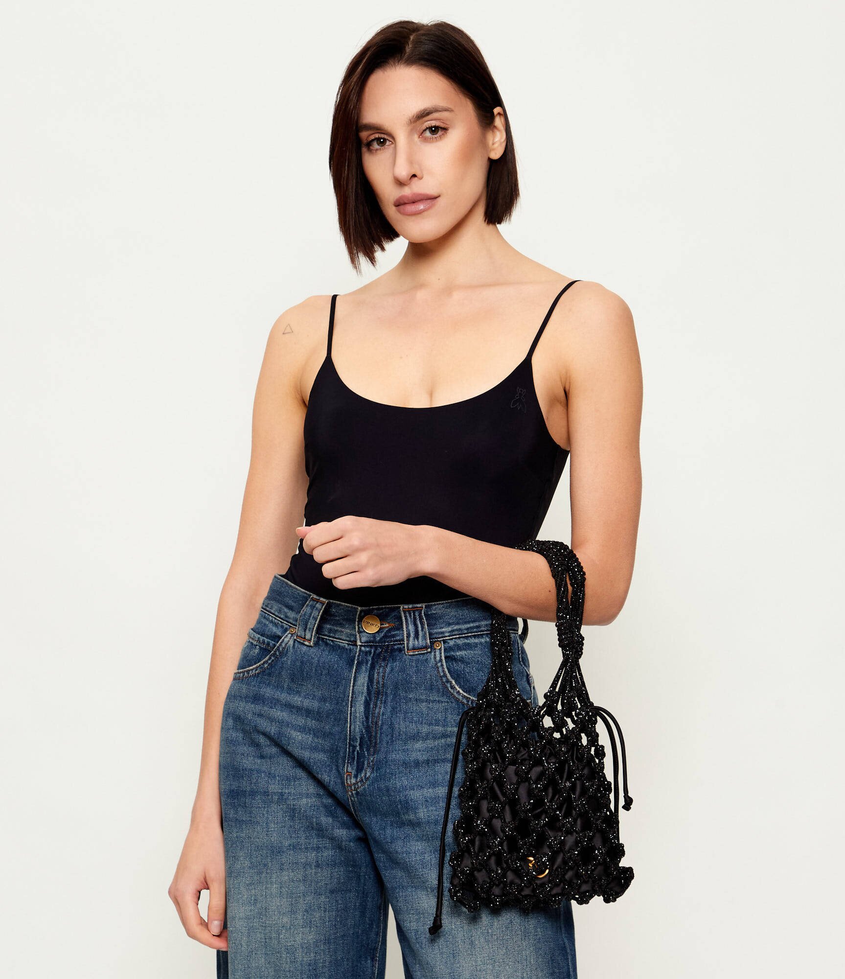 Pinko Geantă pe umăr MINI CRYSTAL 1