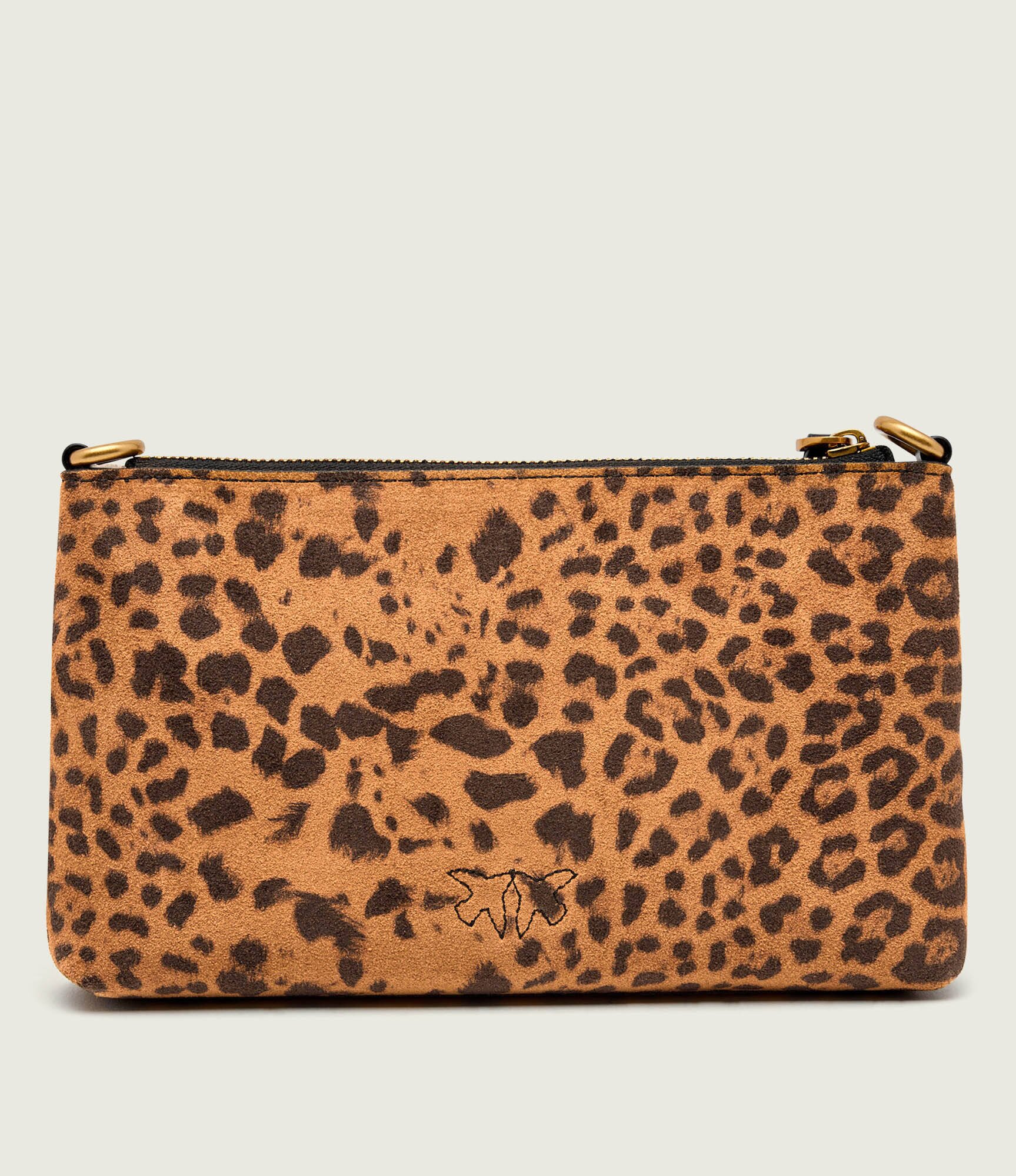 Pinko Geantă poștaș FLAT HORIZONTAL MINI | piele întoarsă
