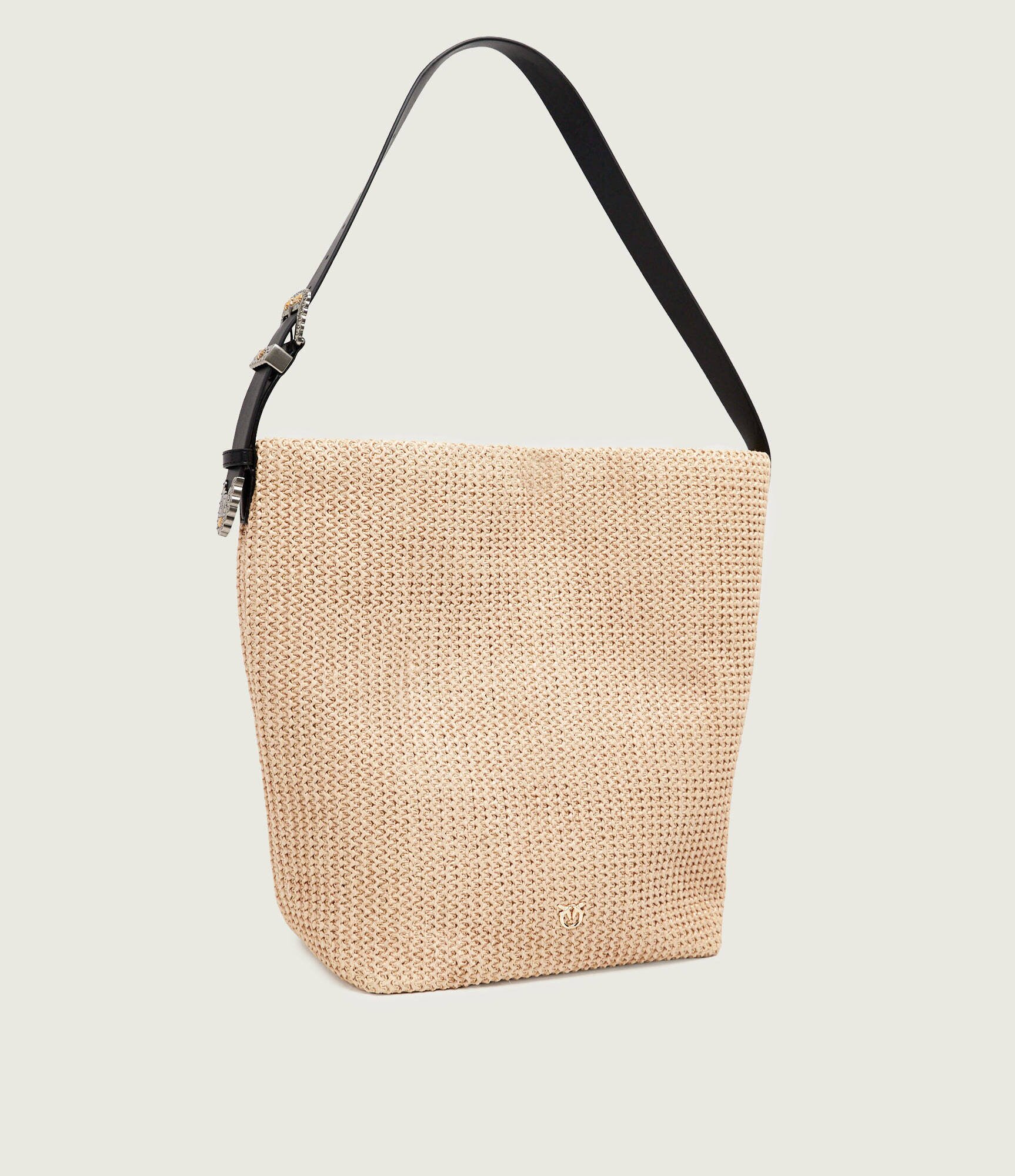 Pinko Geantă shopper Bucket Big Trittico cu adaos de piele
