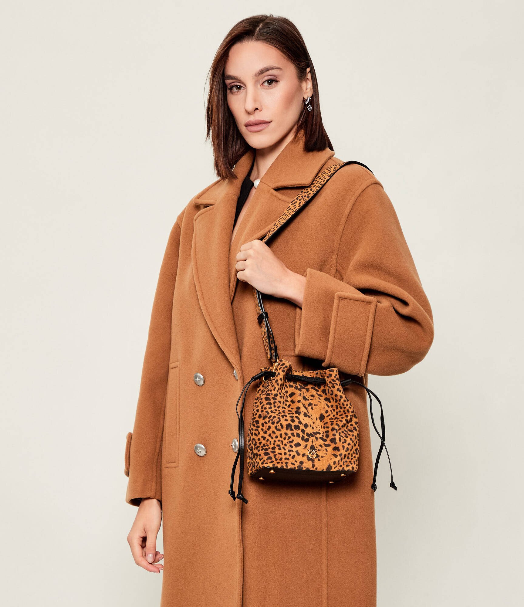 Pinko Geantă tip sac SECCHIELLO MINI | piele întoarsă