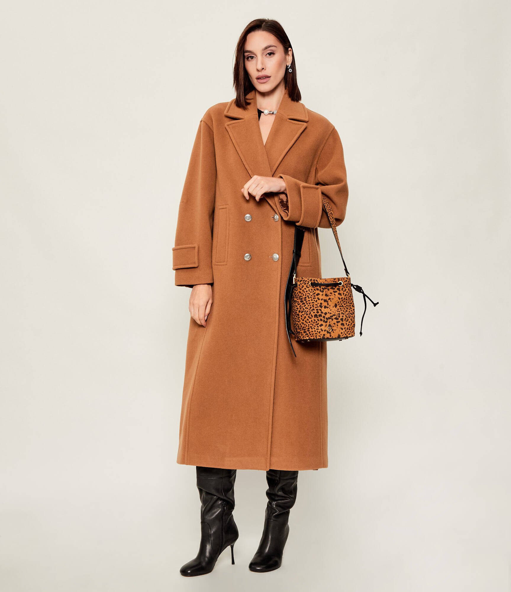 Pinko Geantă tip sac SECCHIELLO MINI | piele întoarsă
