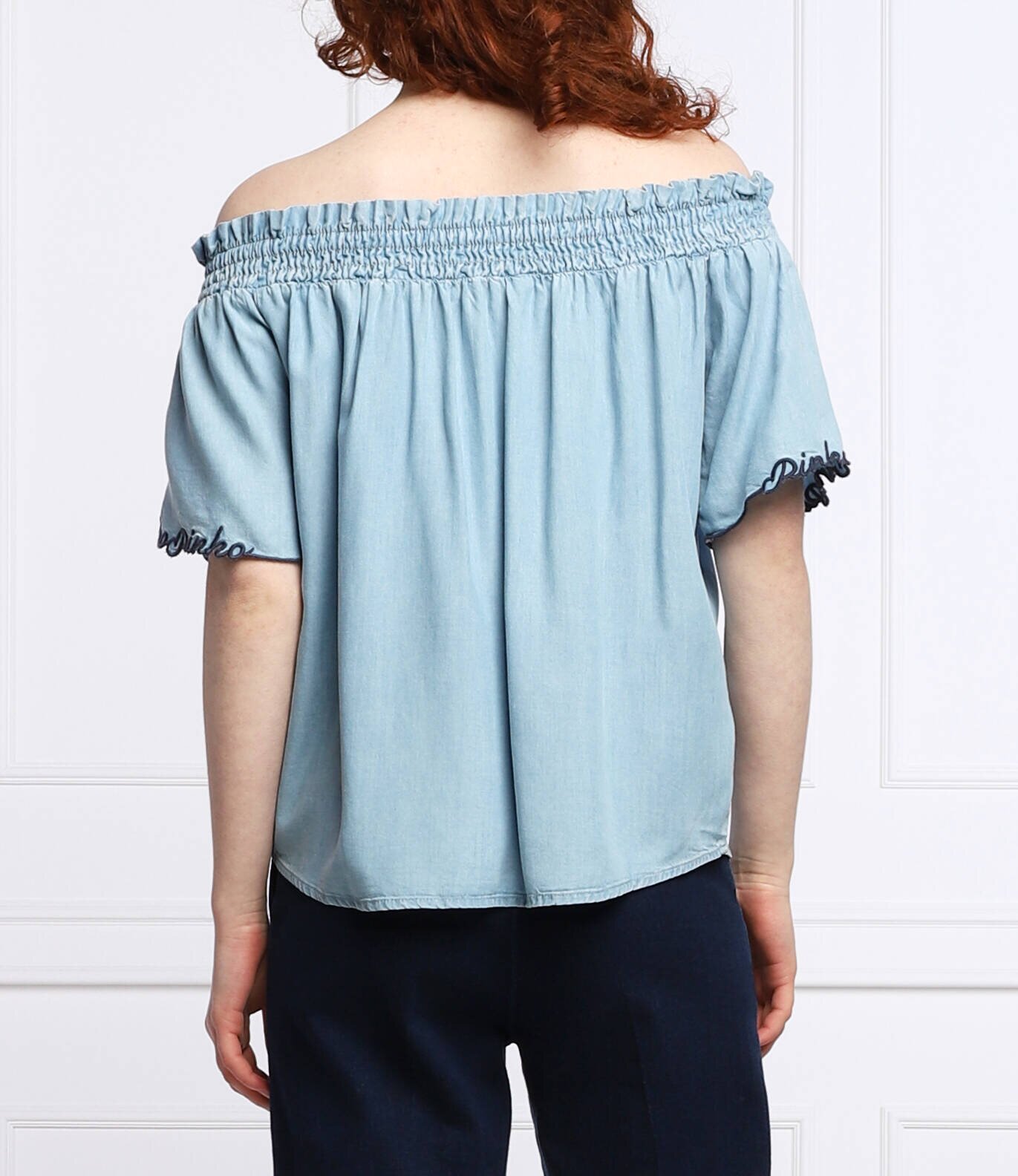 Pinko hanorac INTUITIVA | Relaxed fit | denim