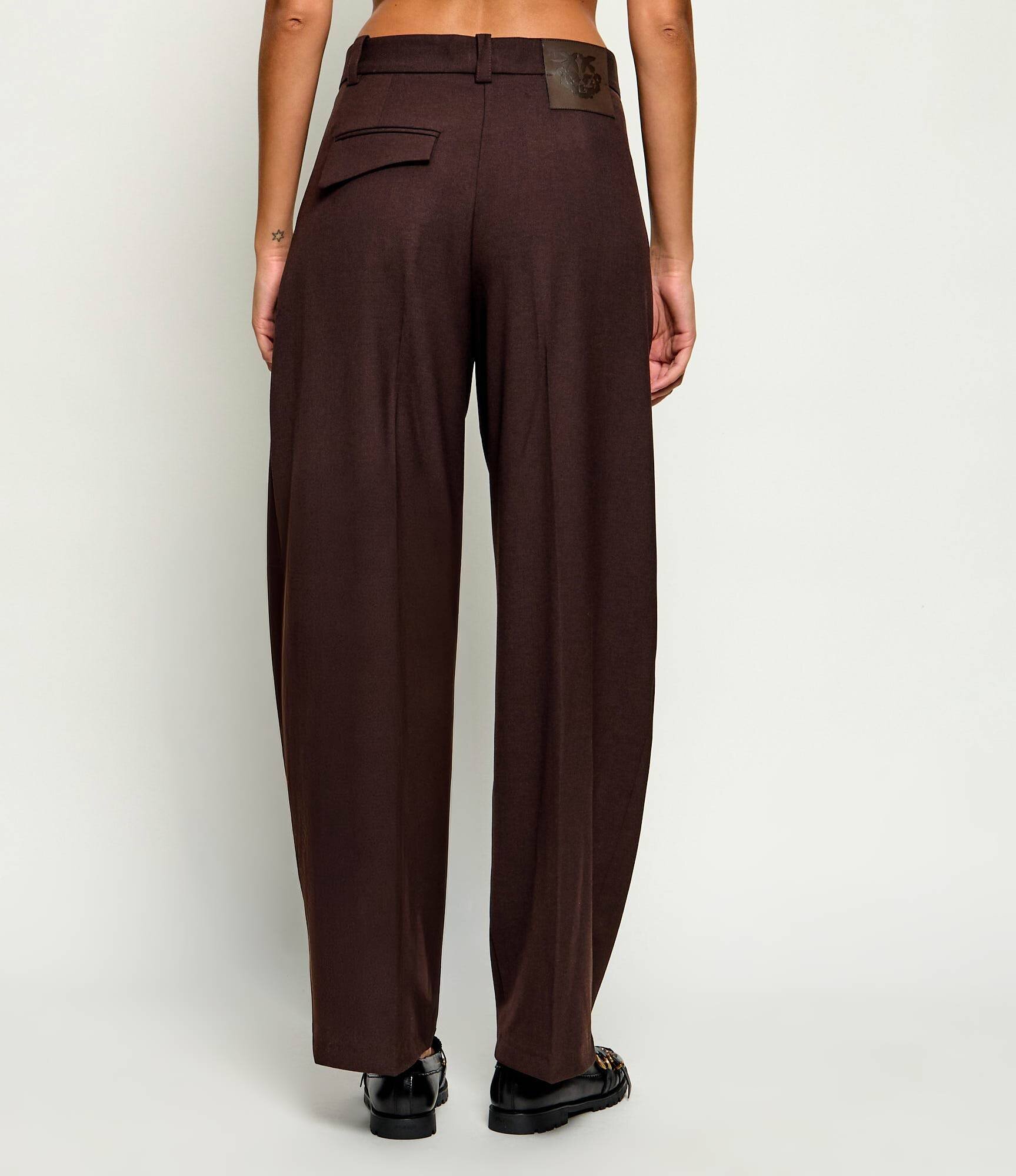Pinko Pantaloni Balbino | Relaxed fit cu adaos de lână