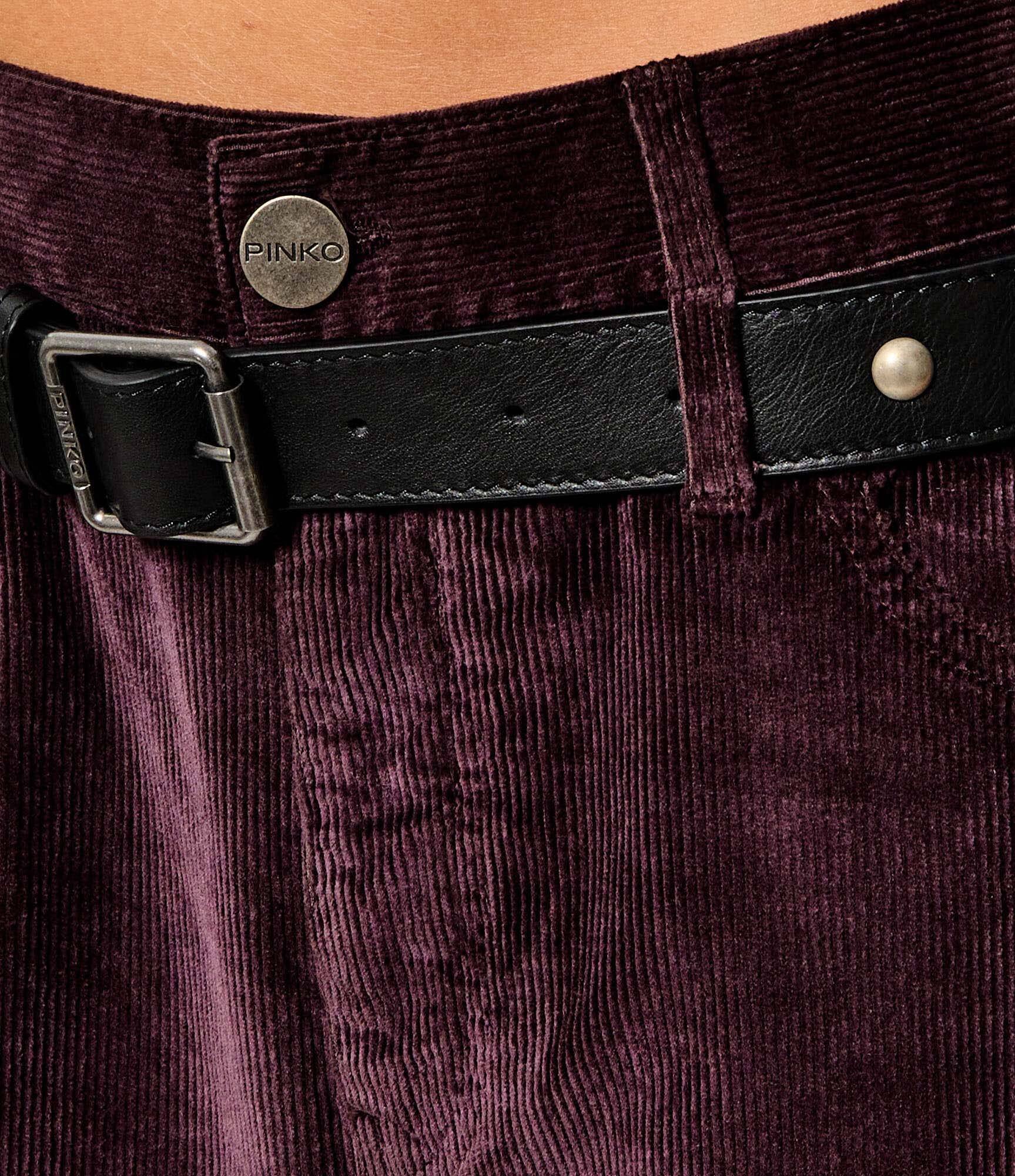 Pinko Pantaloni Cyntia | Relaxed fit | catifea reiată