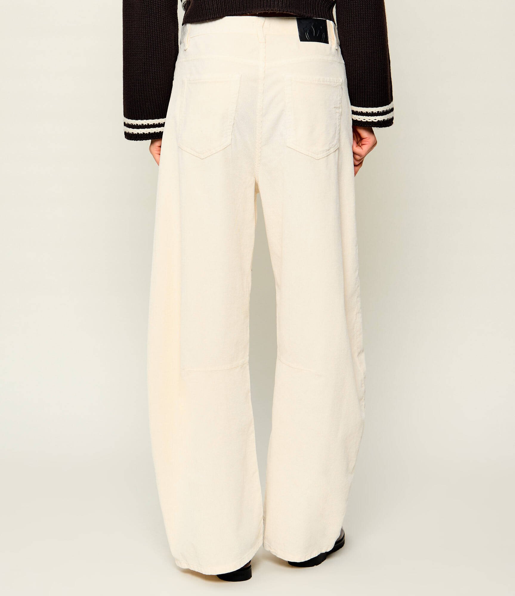 Pinko Pantaloni Emma | Relaxed fit | catifea reiată