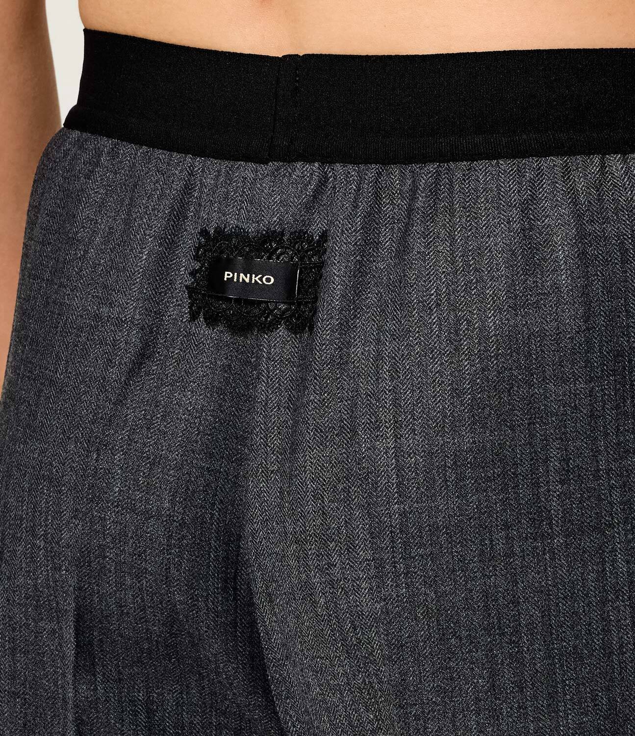 Pinko Pantaloni Phaius | Relaxed fit cu adaos de lână