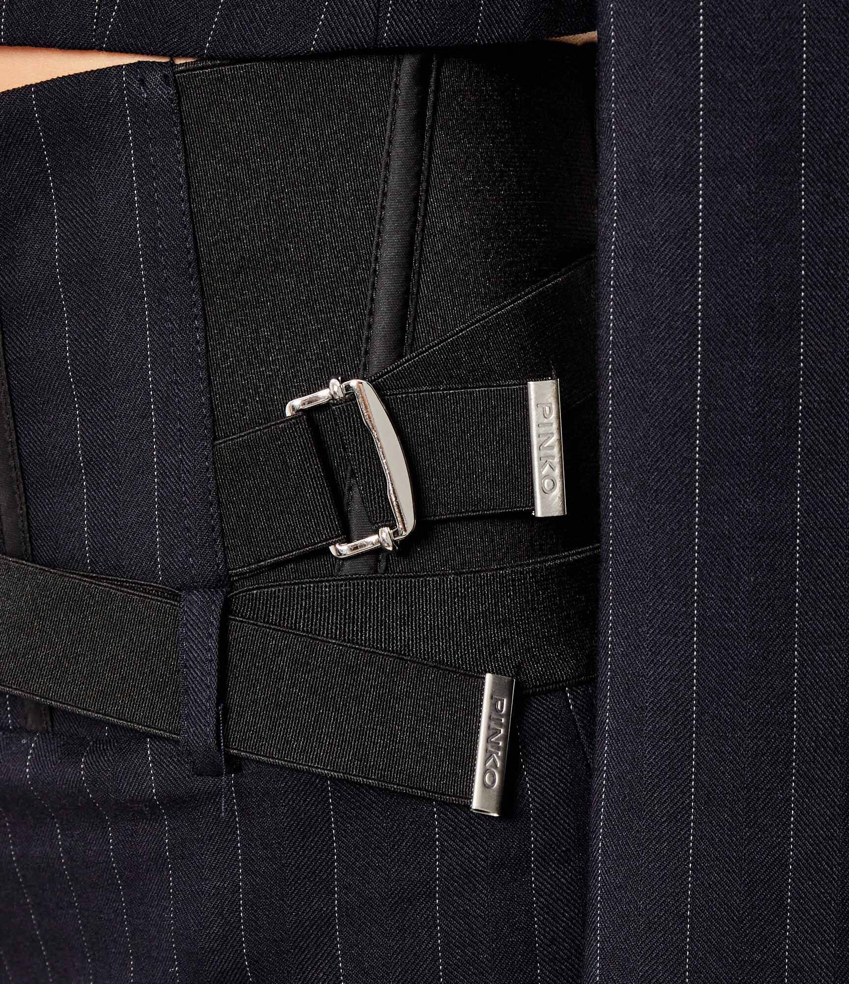 Pinko Pantaloni PIADINA | flare fit cu adaos de lână
