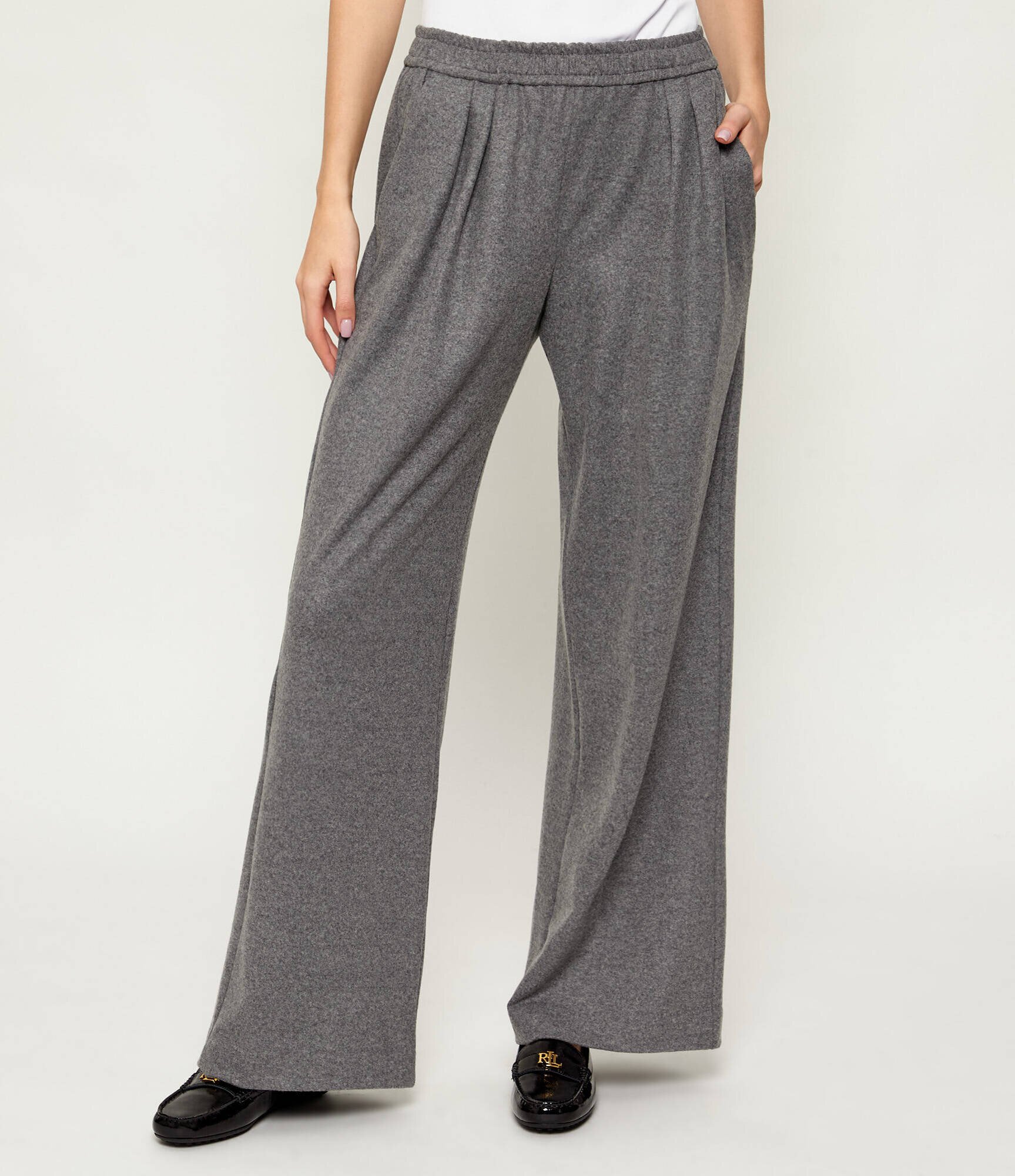 Pinko Pantaloni RAMONA | Loose fit cu adaos de lână