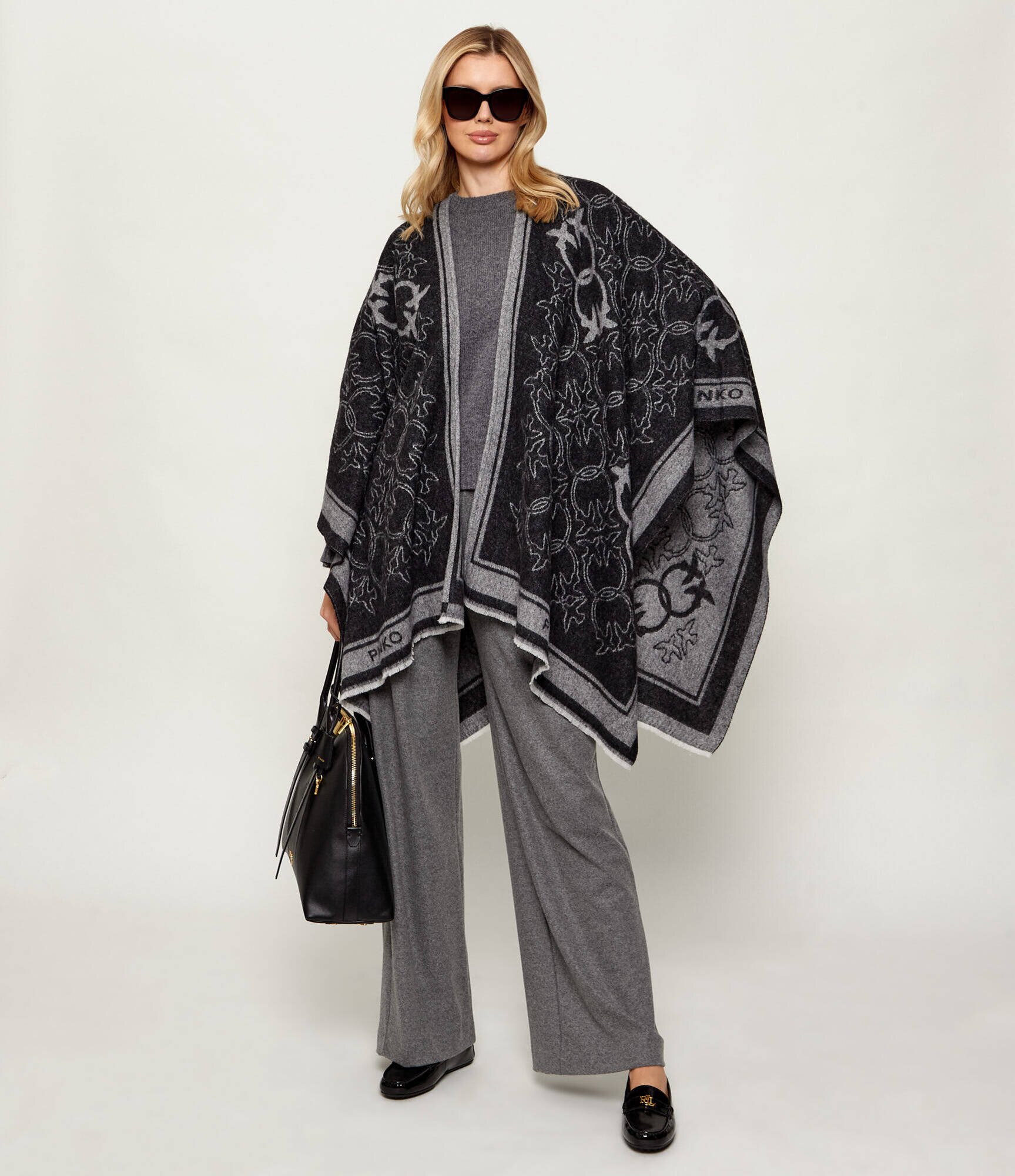 Pinko Pantaloni RAMONA | Loose fit cu adaos de lână