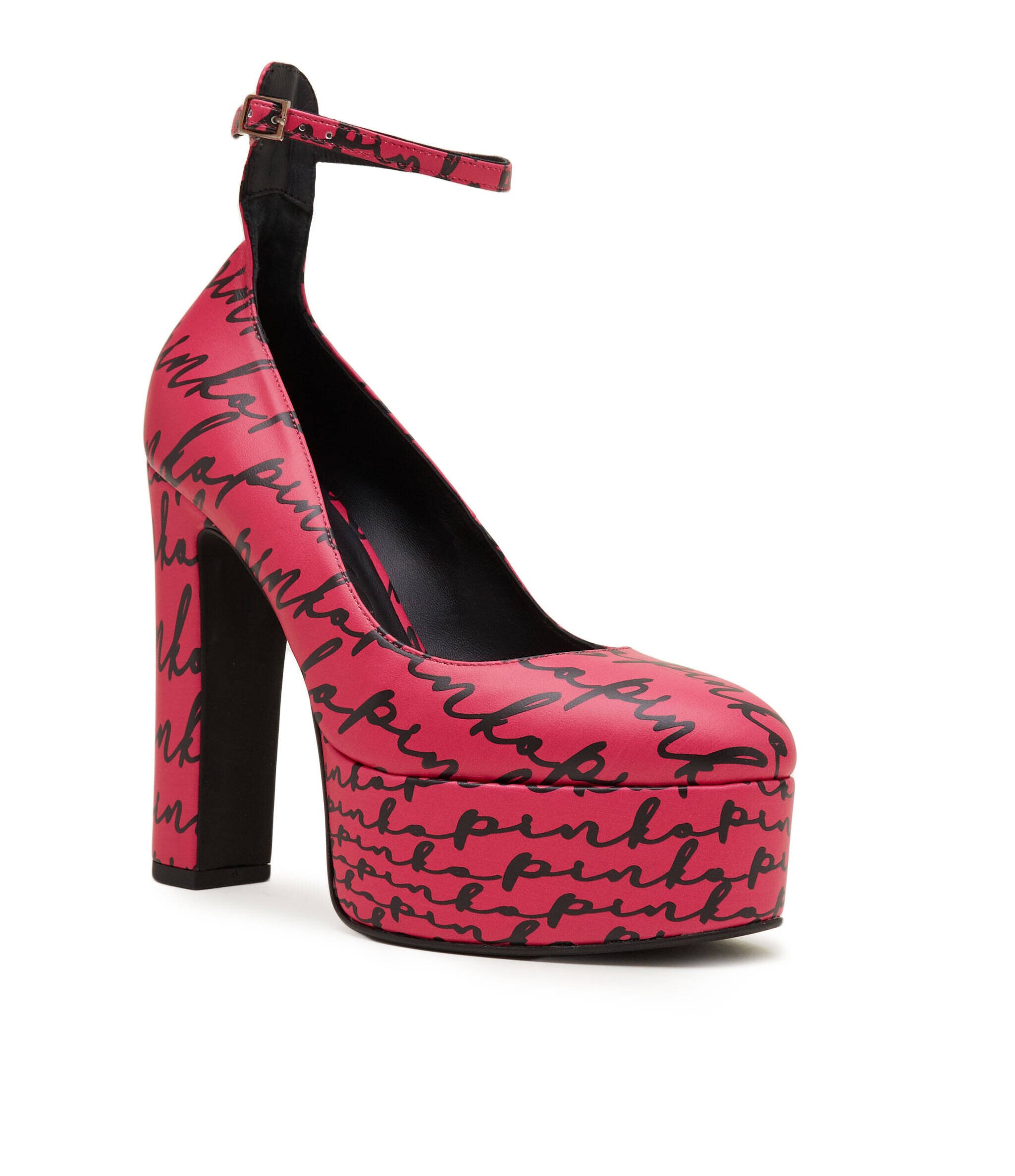 Pinko Pantofi cu toc Puccini Mary Jane cu adaos de piele