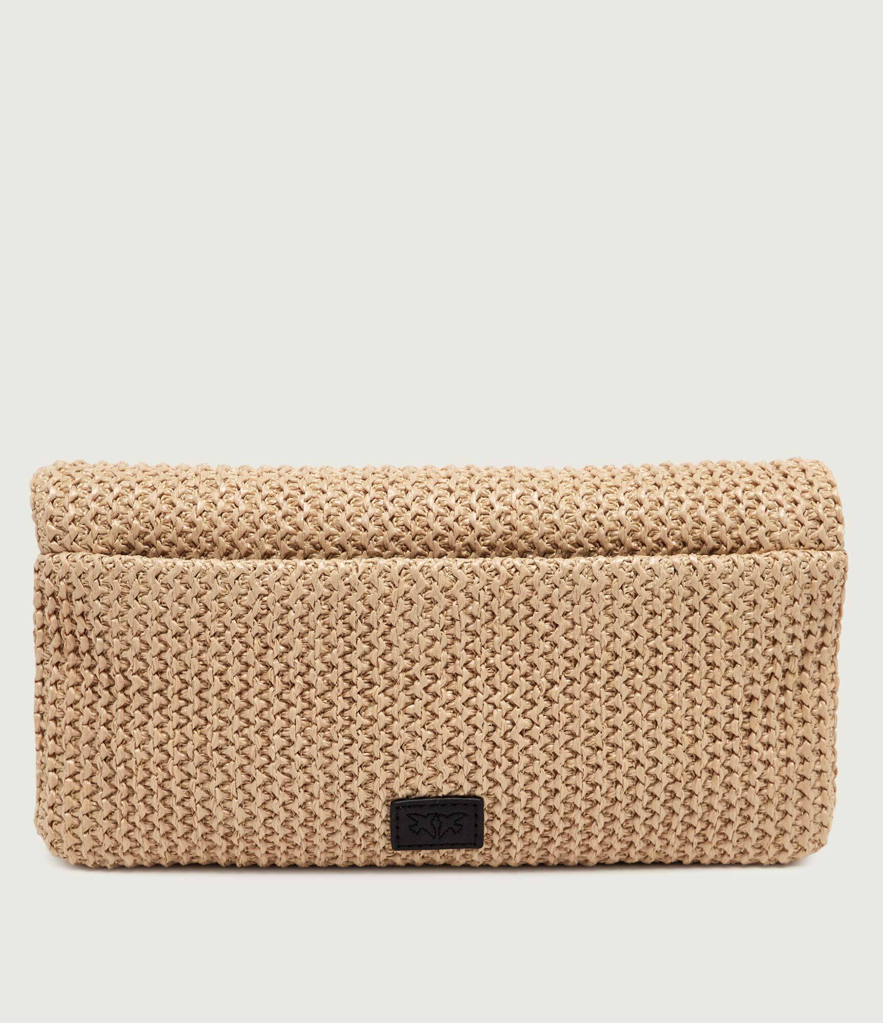 Pinko Poșetă plic CLICK SOFT HORIZONTAL CLASSIC cu adaos de piele