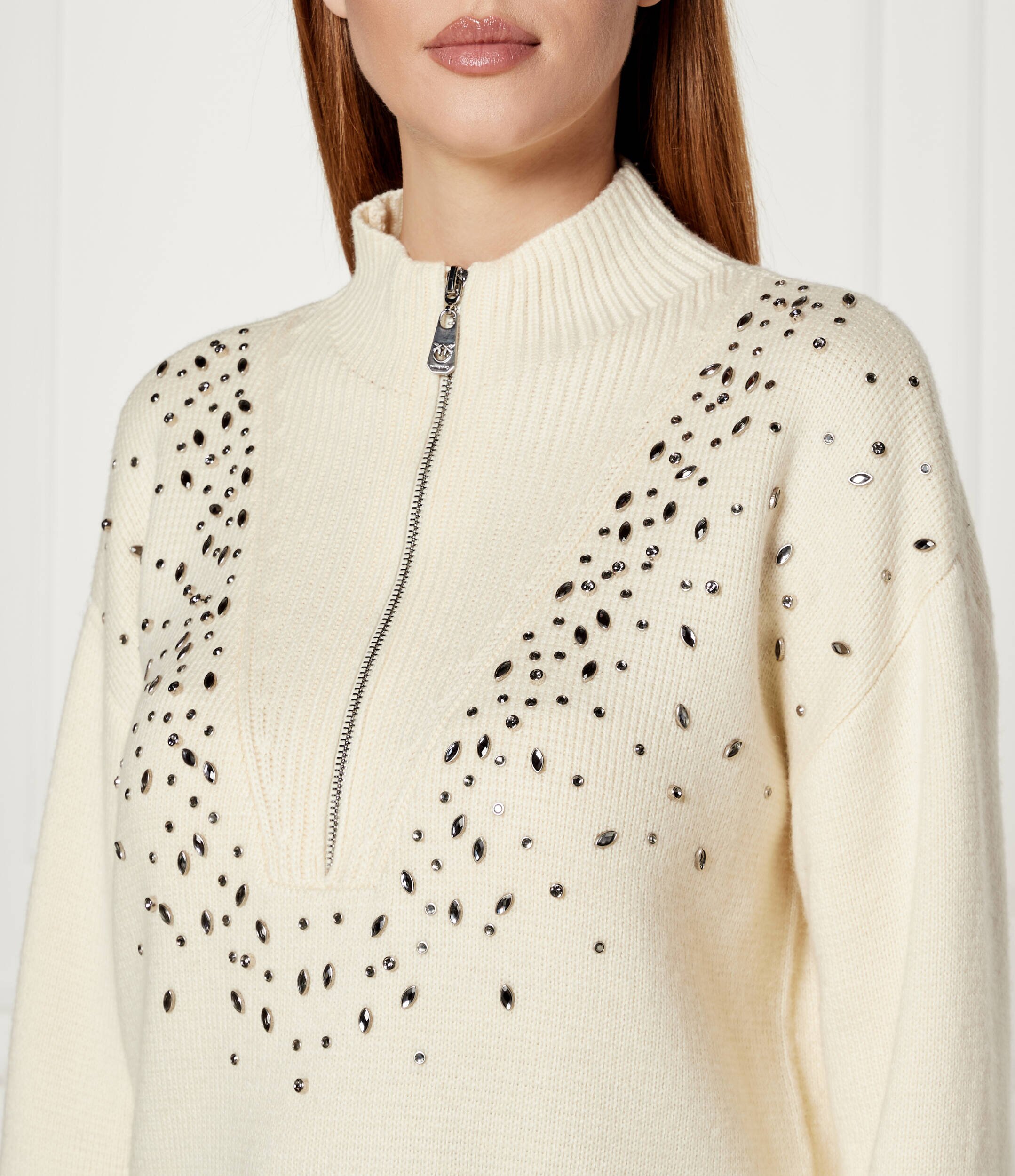 Pinko Pulover BOMBAY | Loose fit cu adaos de lână