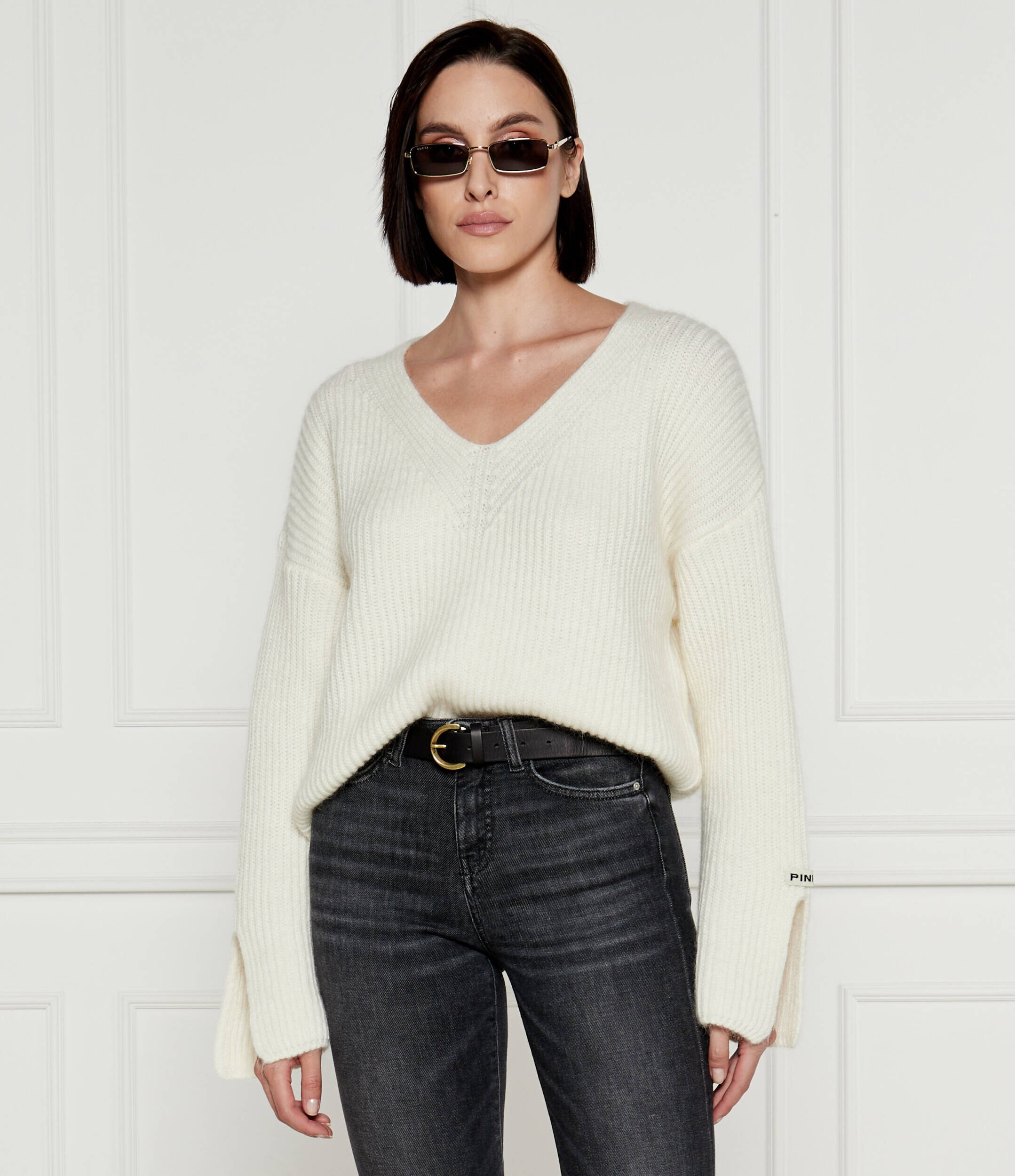 Pinko Pulover KORAT | Loose fit cu adaos de lână