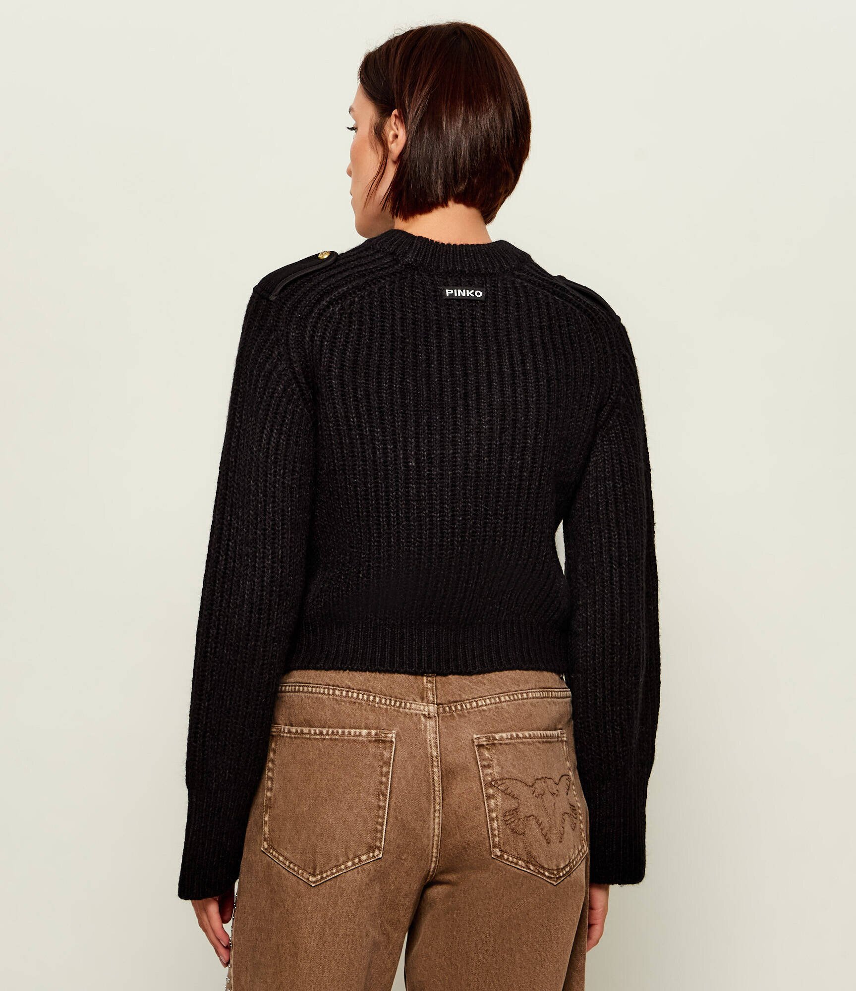Pinko Pulover Miagolio | Slim Fit cu adaos de lână