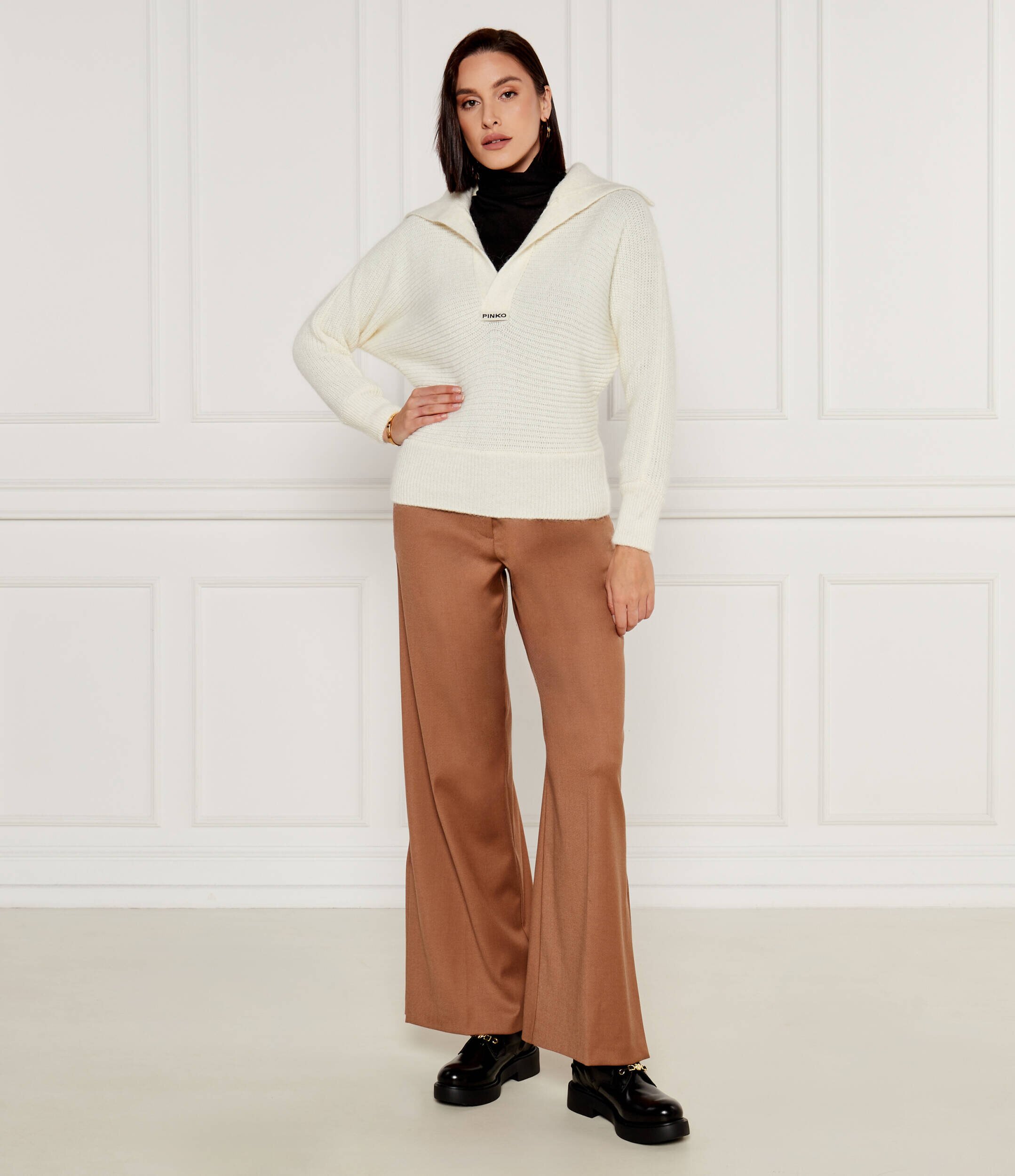 Pinko Pulover SNOWSHOE | Regular Fit cu adaos de lână