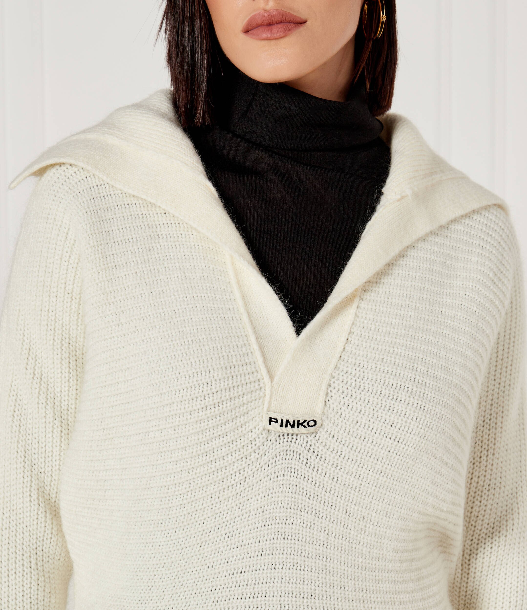 Pinko Pulover SNOWSHOE | Regular Fit cu adaos de lână
