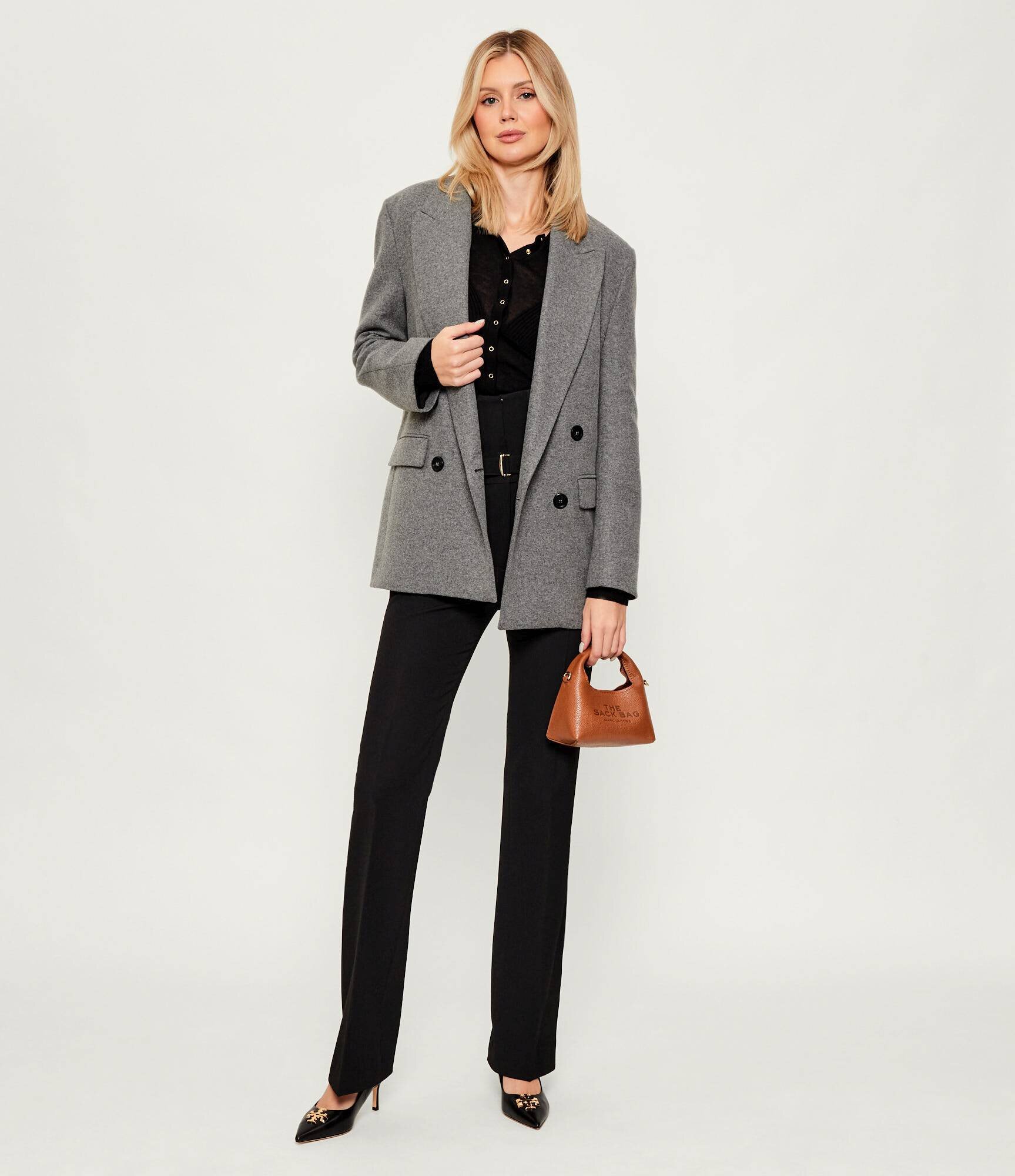 Pinko Sacou AMORA | regular fit cu adaos de lână