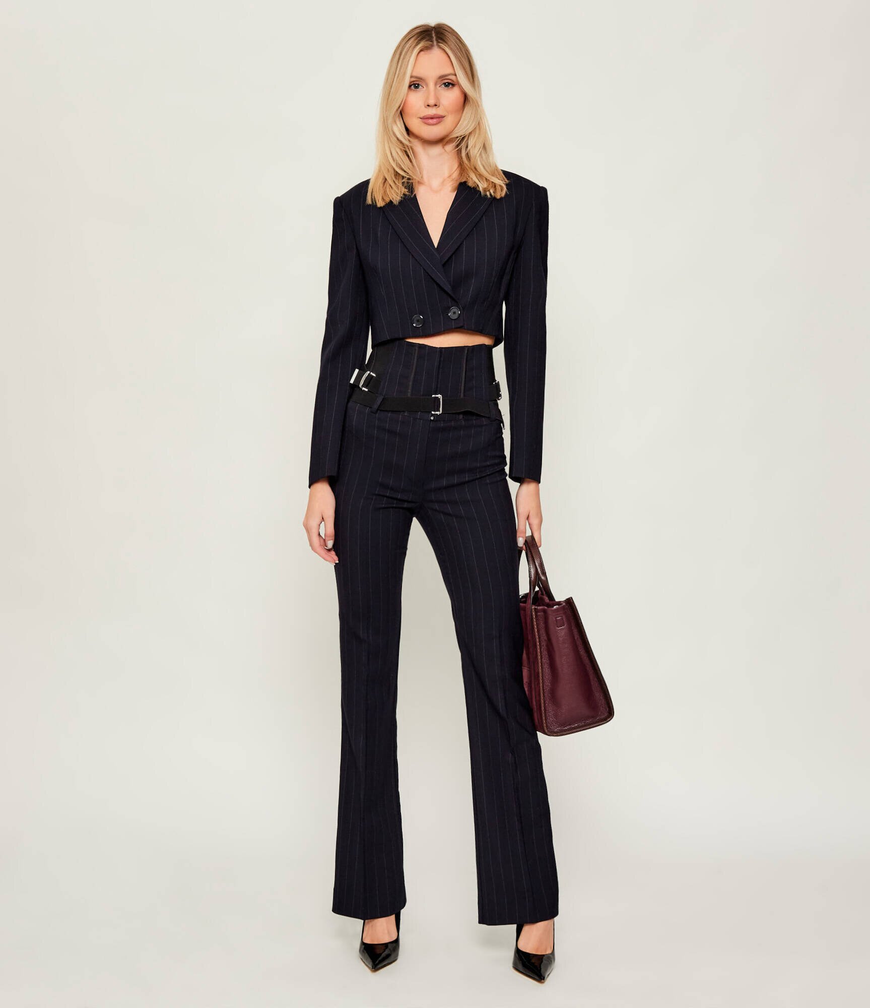 Pinko Sacou SCAMORZA | Cropped Fit cu adaos de lână
