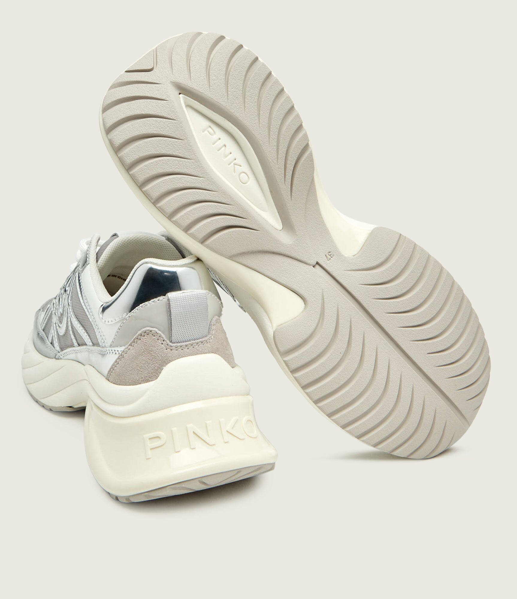 Pinko Sneakers ARIEL 33 cu adaos de piele