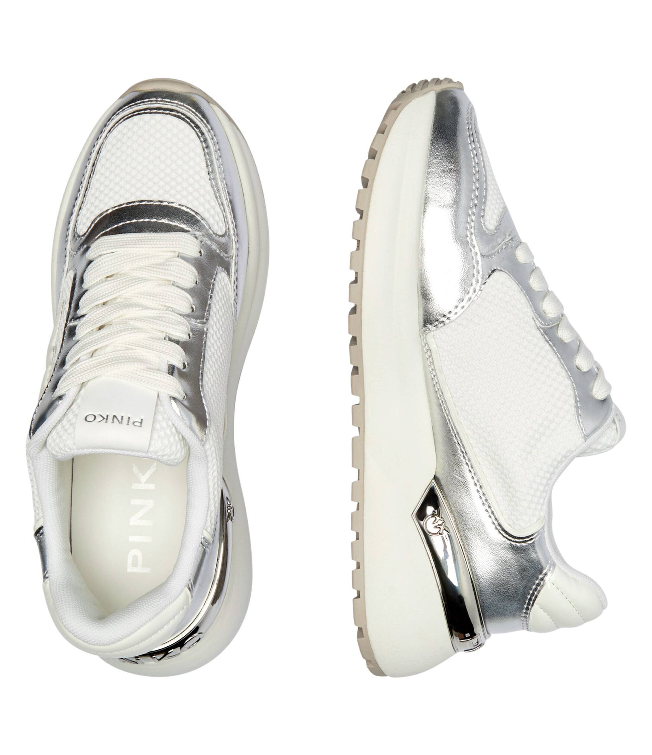 Pinko Sneakers Gem 07 cu adaos de piele